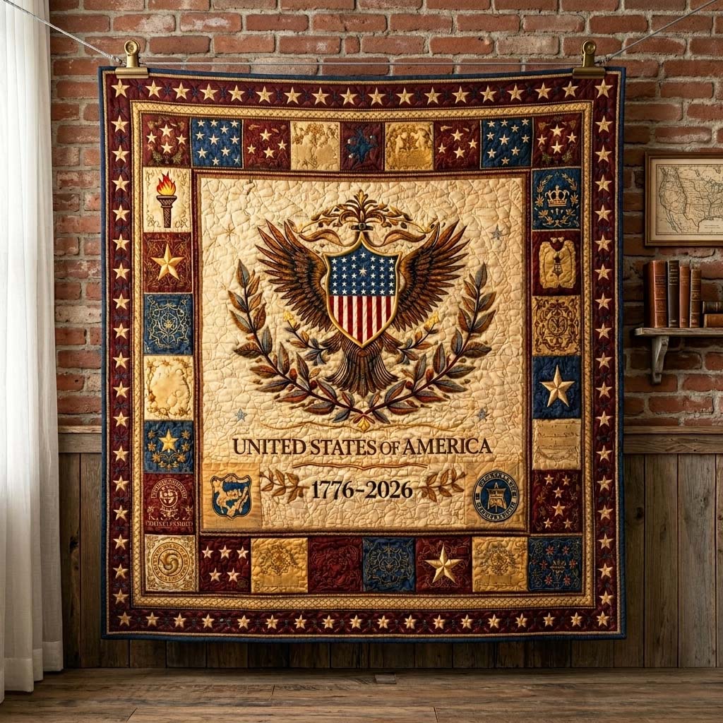 Herritage Patch Quilted Blanket GFTOQM4041