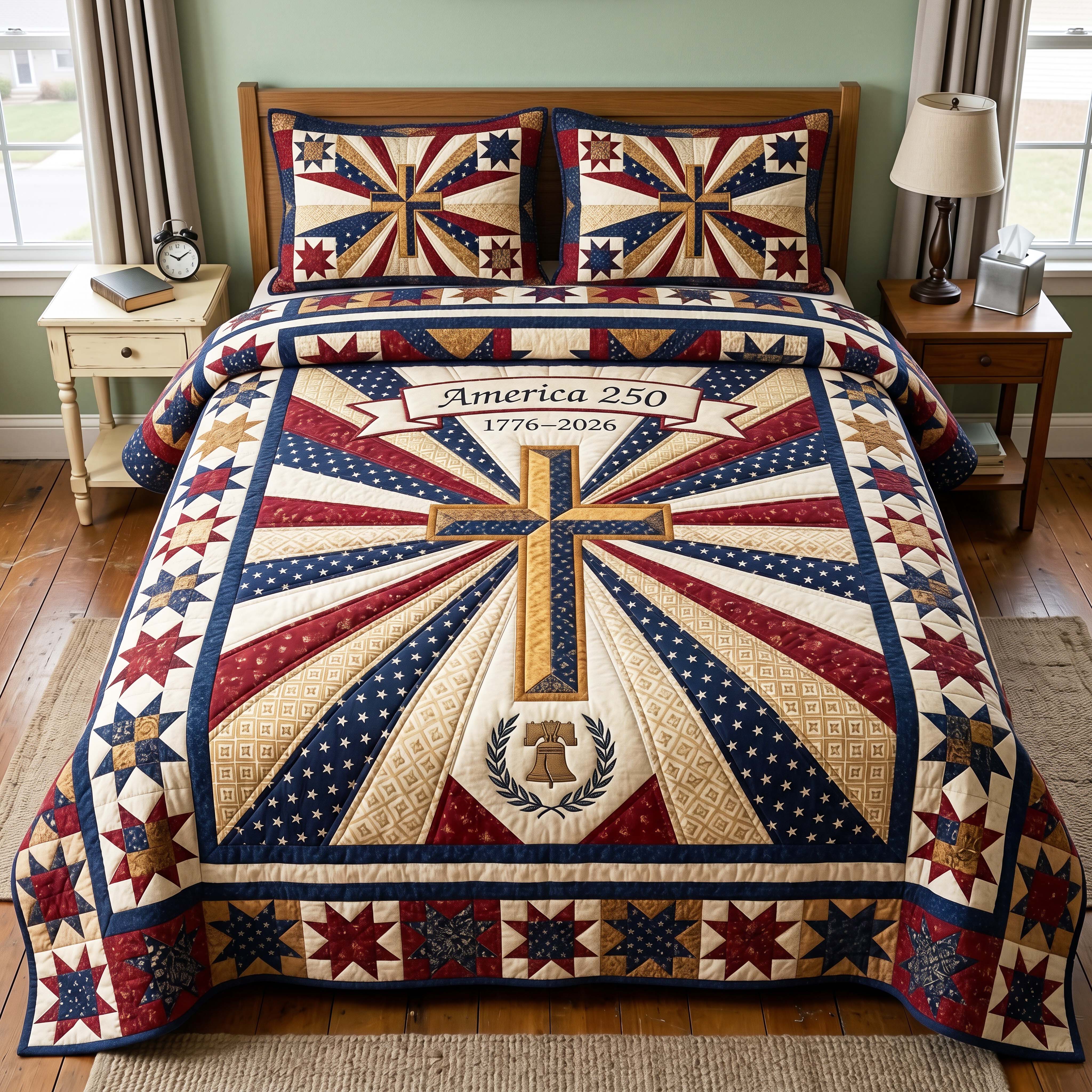 Liberty Rays 3-Piece Quilted Bedding Set GFTOQM4932