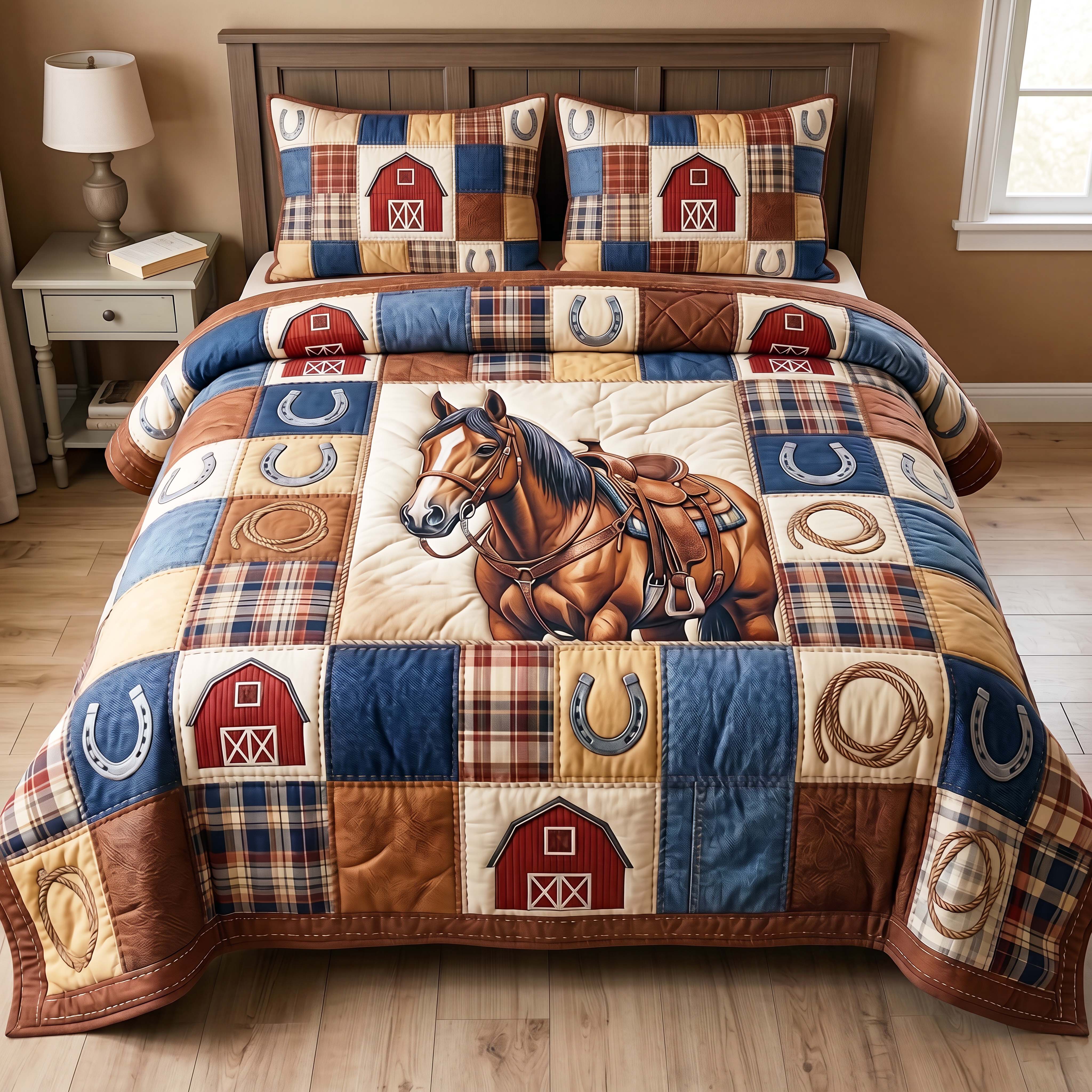 Barnside Rider 3-Piece Quilted Bedding Set GFTOQM4940