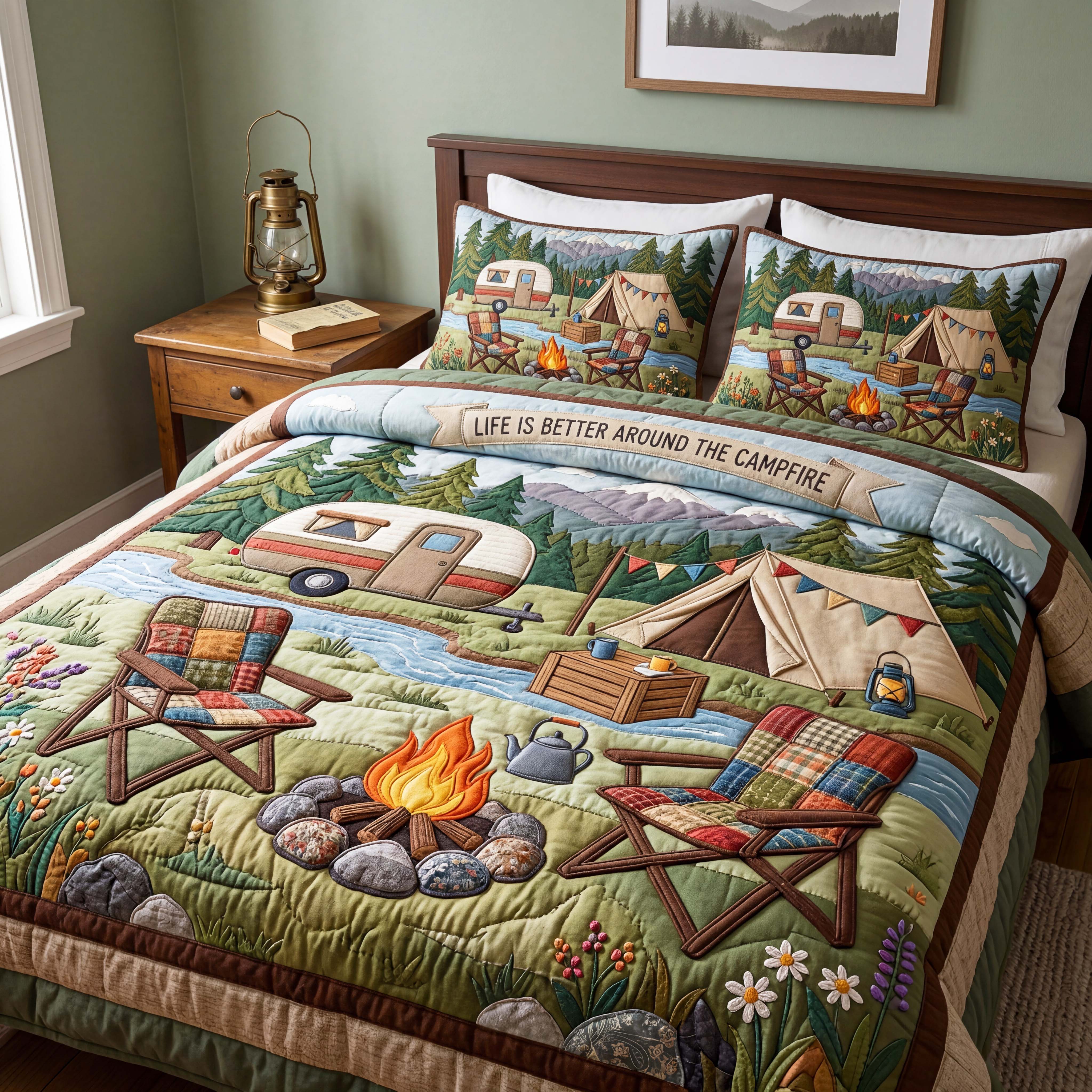 Riverside Retreat 3-Piece Quilted Bedding Set GFTOQM5098