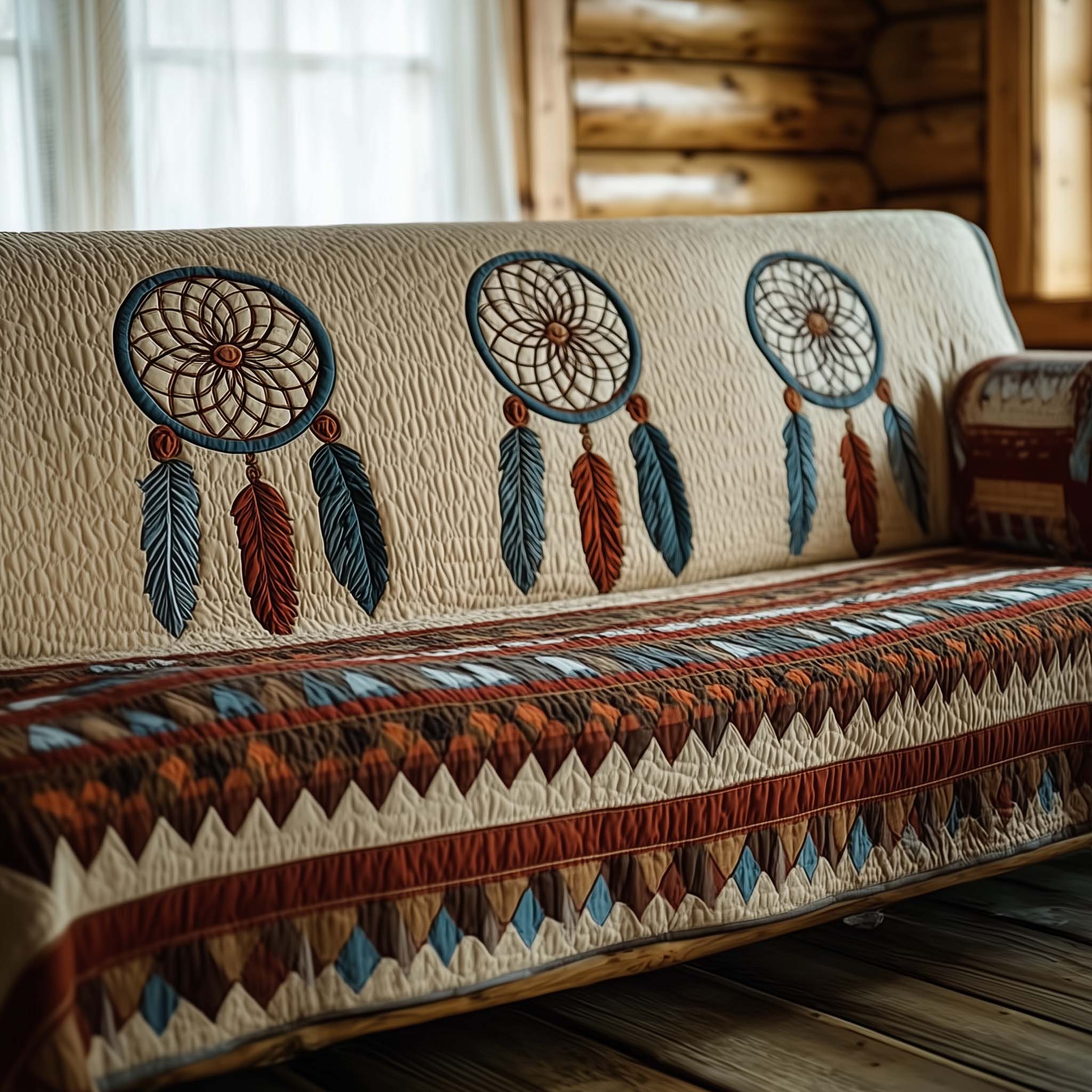 Tribal Whisper Quilted Sofa Cover GFTOTG1414