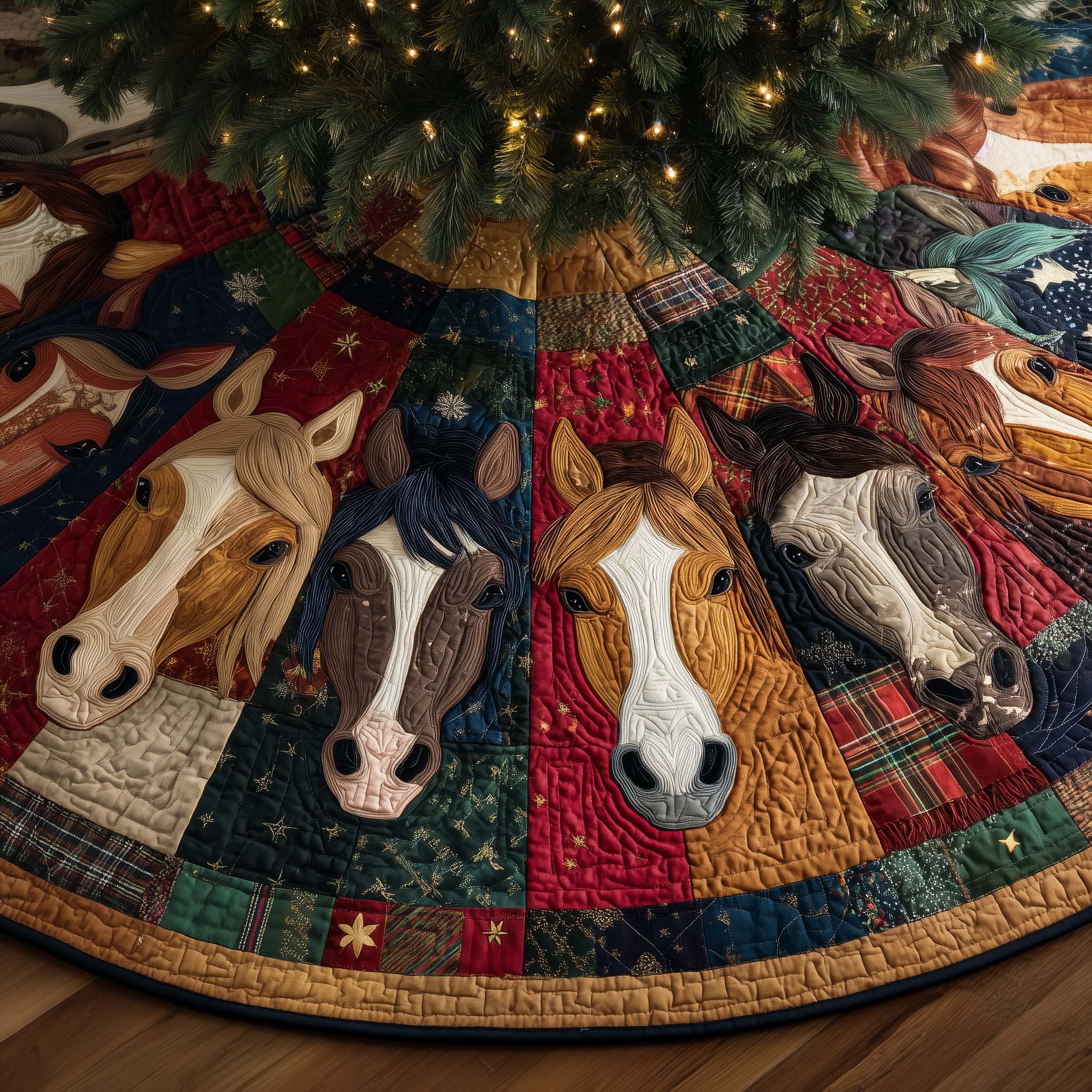 Dust Rider Quilted Tree Skirt GFTOTG2196