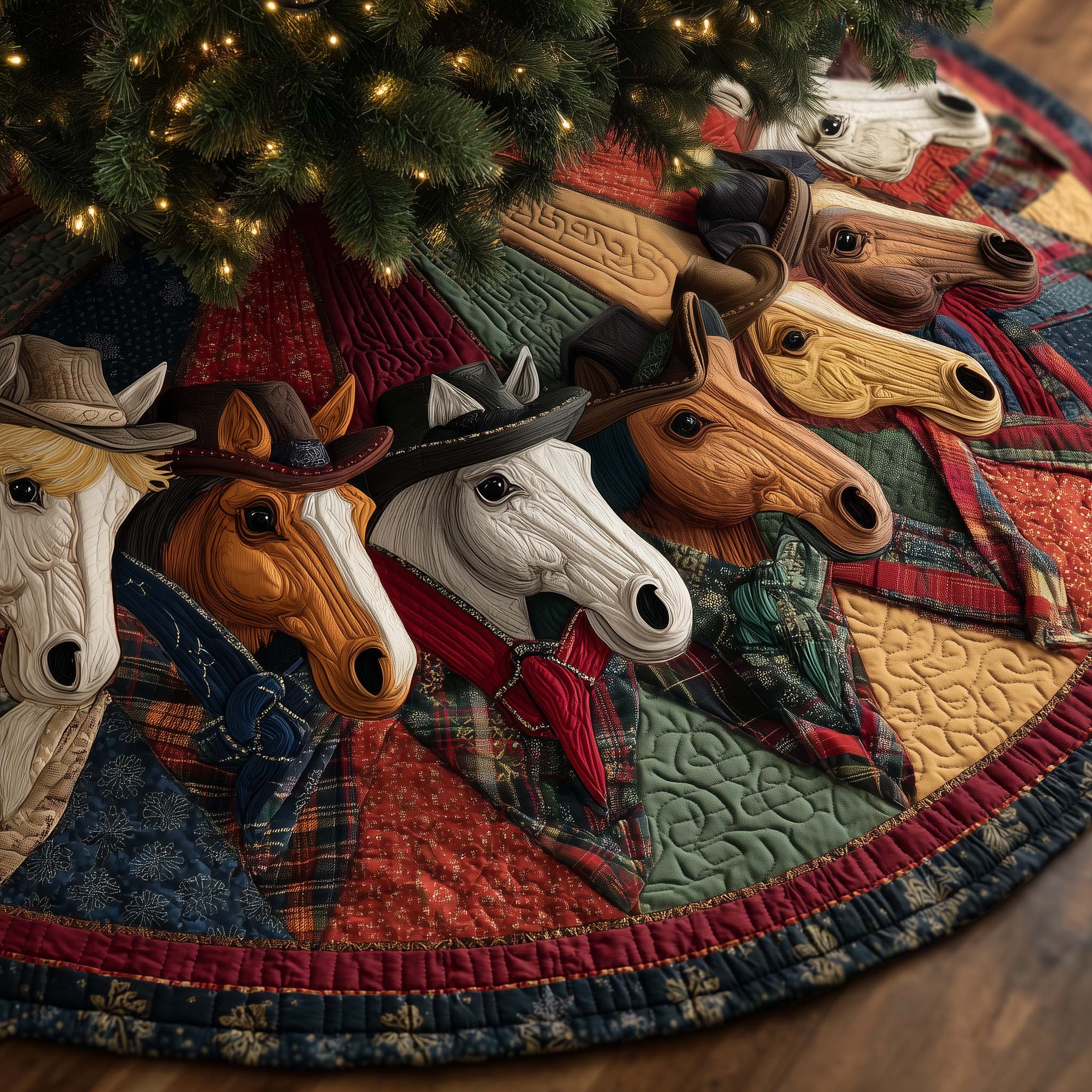 Dust Rider Quilted Tree Skirt GFTOTG2197