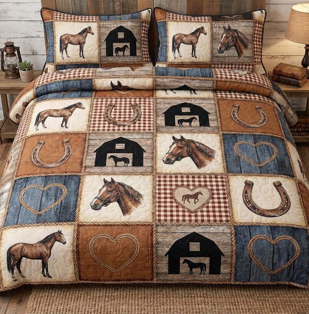 Farm Life 3-Piece Quilted Bedding Set GFTOTG2937