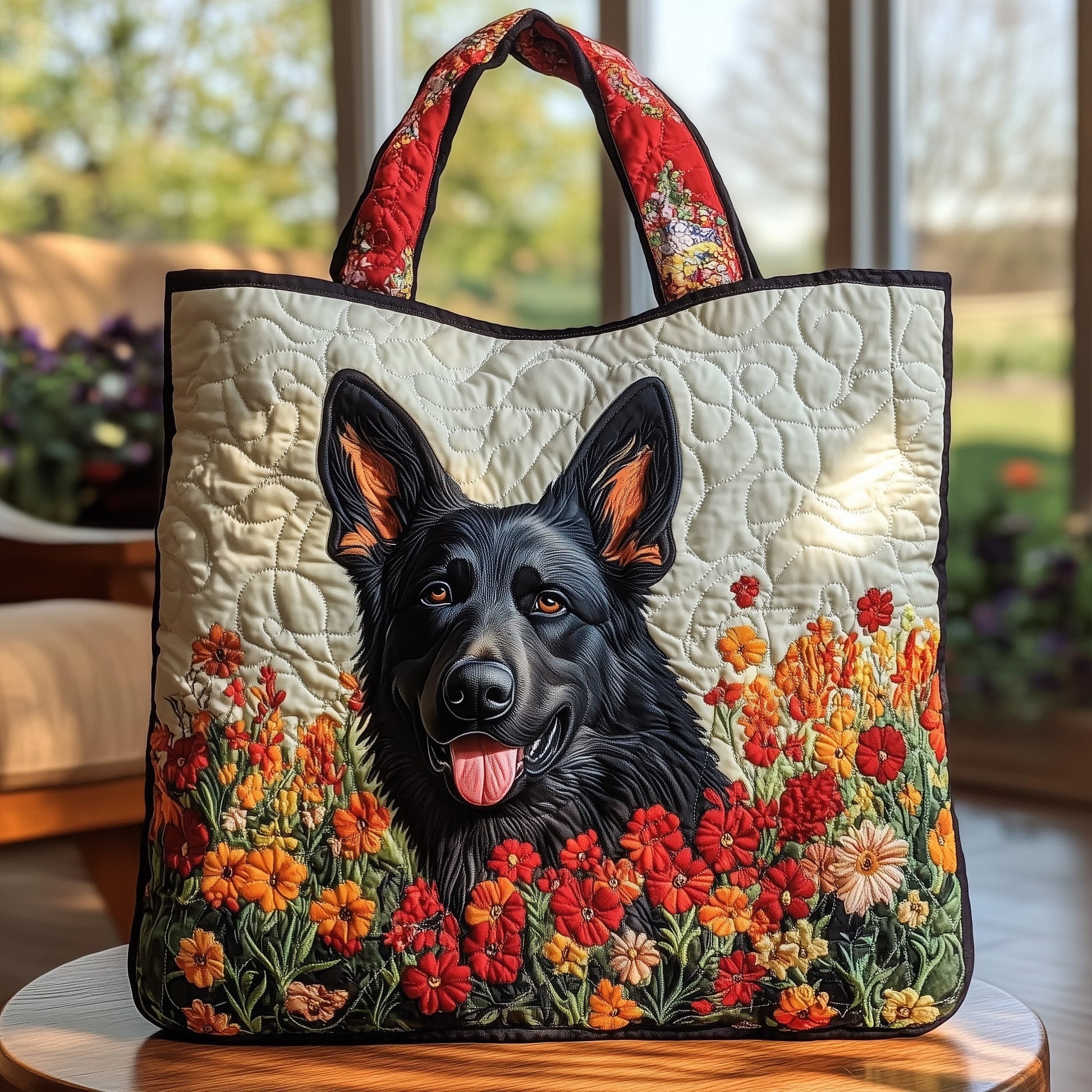 German ShepherdQuilted Tote Bag GFTOTG737