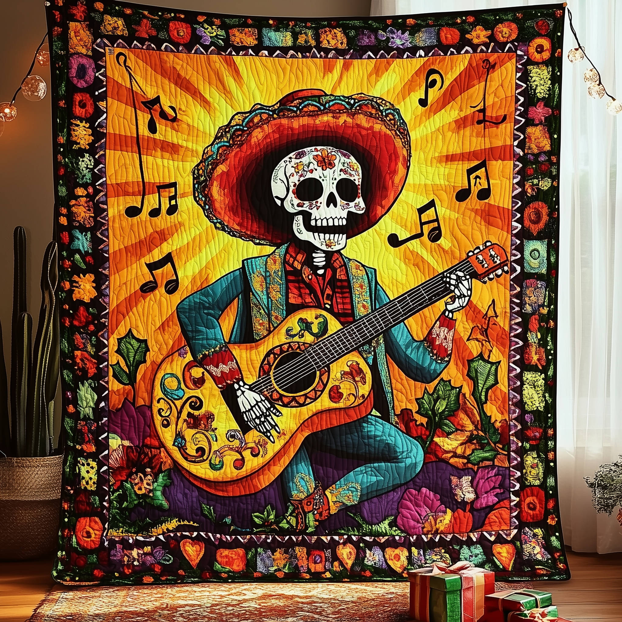 Day of the Dead Quilted Blanket GFTOTL1076