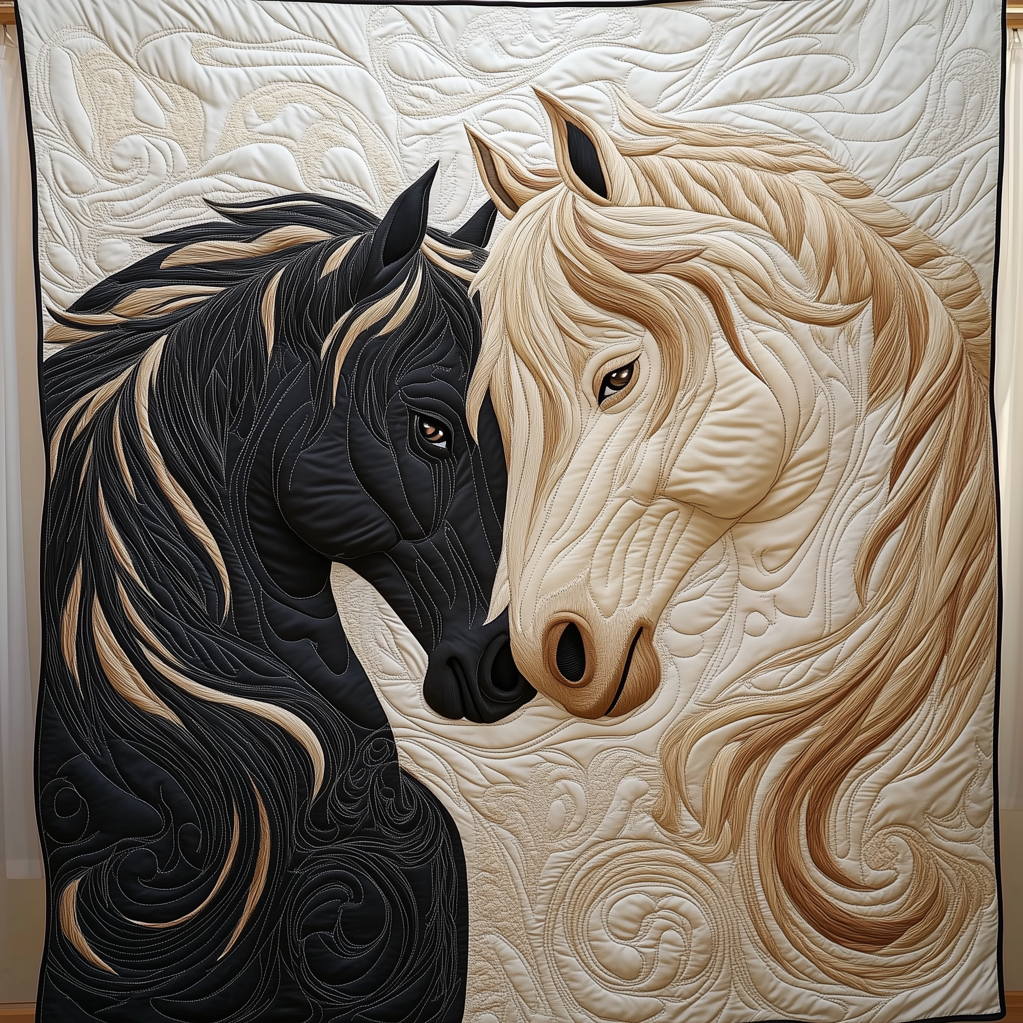 Horse Romance of Love Quilted Blanket GFTOTL1410