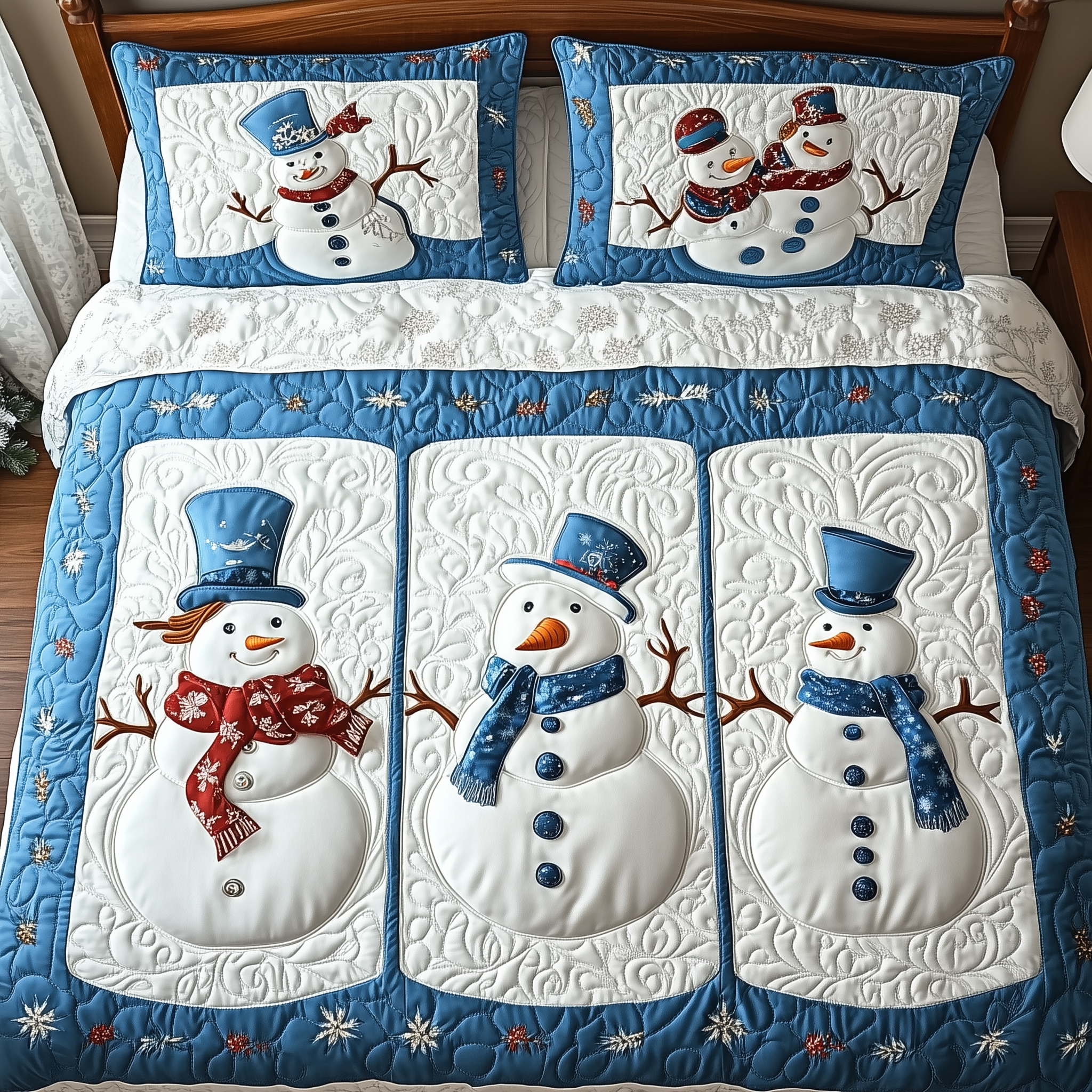 Tis The Season to Sparkle 3-Piece Quilted Bedding Set GFTOTL1635
