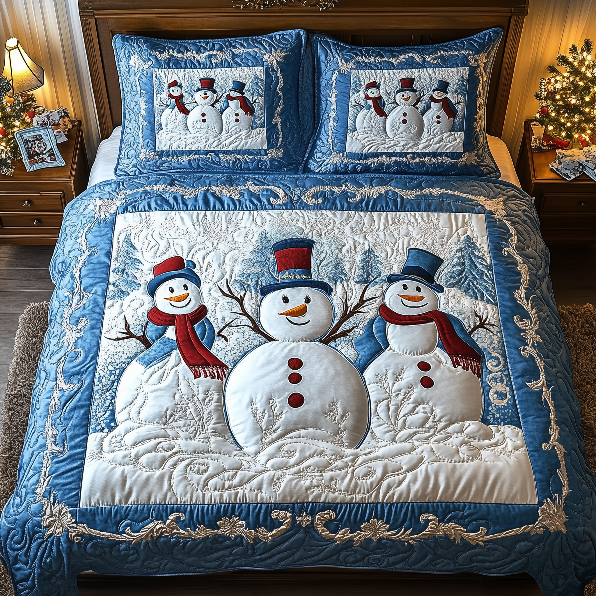 Tis The Season to Sparkle 3-Piece Quilted Bedding Set GFTOTL1637