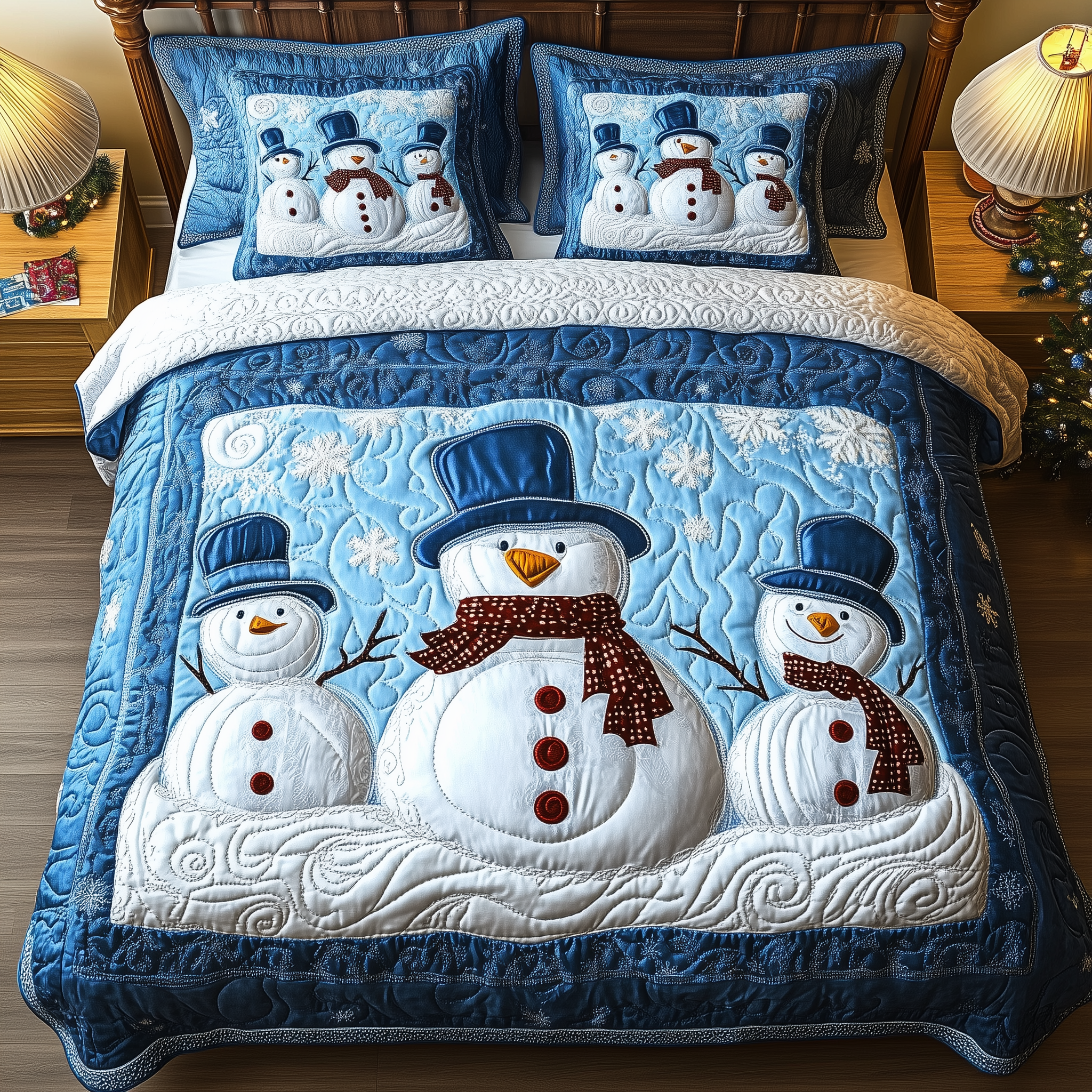 Tis The Season to Sparkle 3-Piece Quilted Bedding Set GFTOTL1638