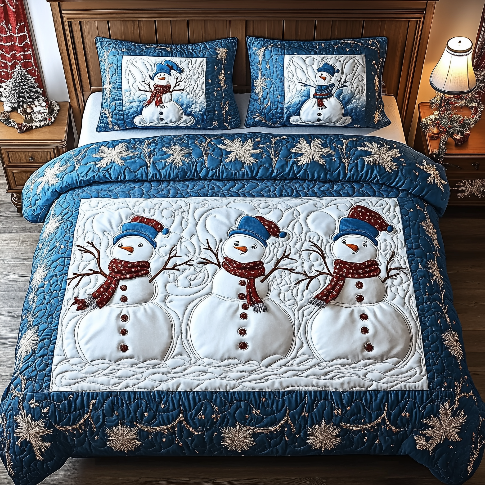 Tis The Season to Sparkle 3-Piece Quilted Bedding Set GFTOTL1639