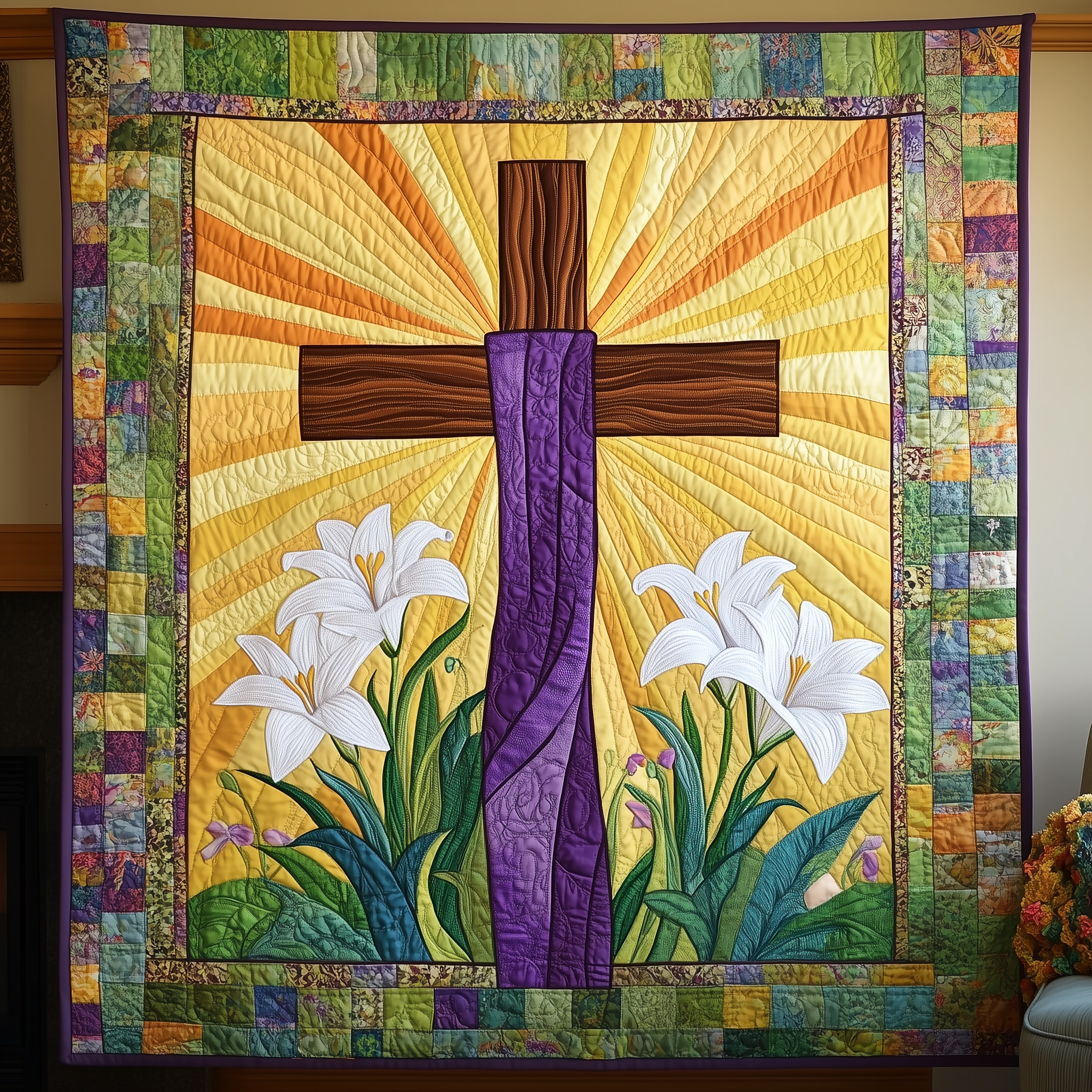 Easter He is Risen Quilted Blanket GFTOTL1850