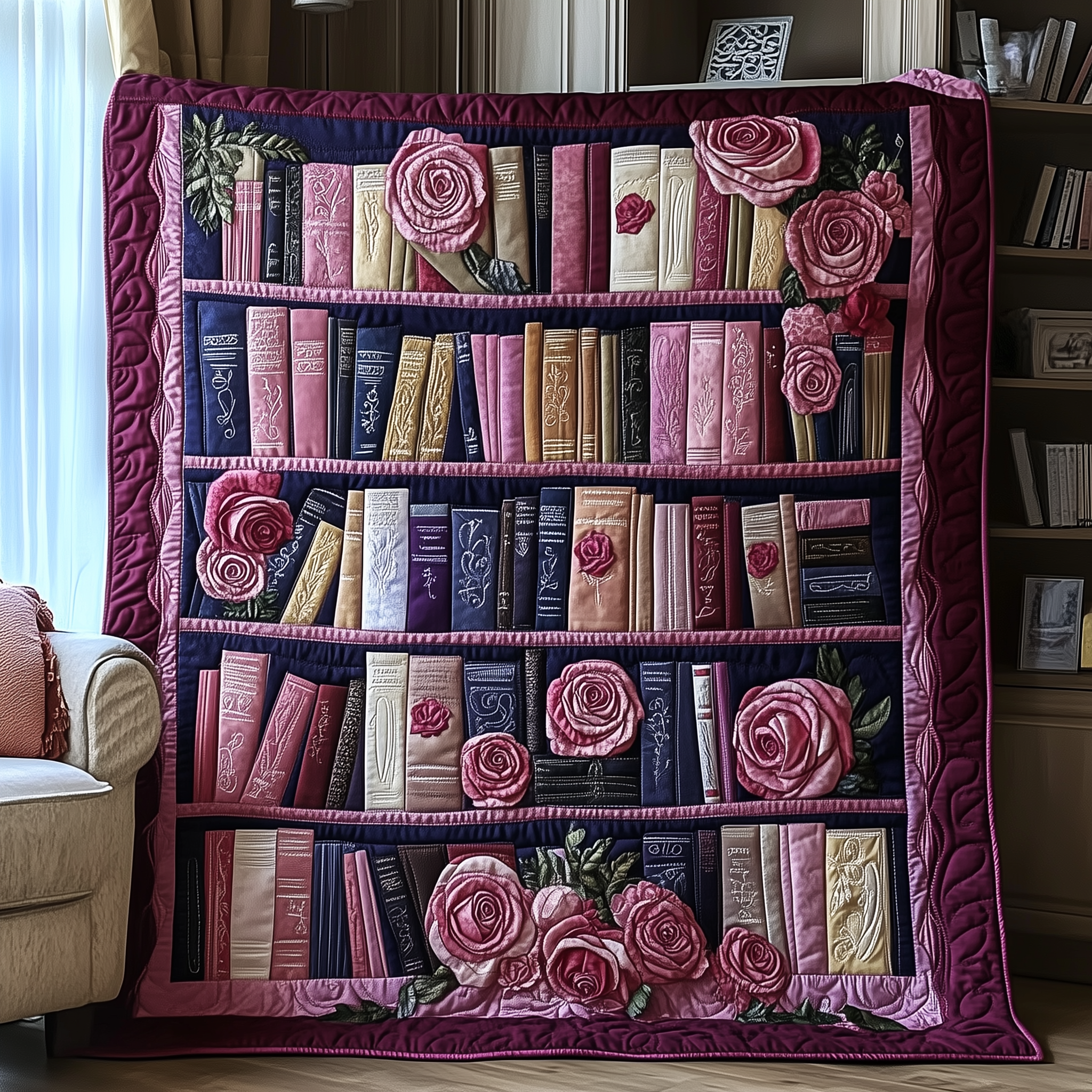 Books Are My Love Language Quilted Blanket GFTOTL2018