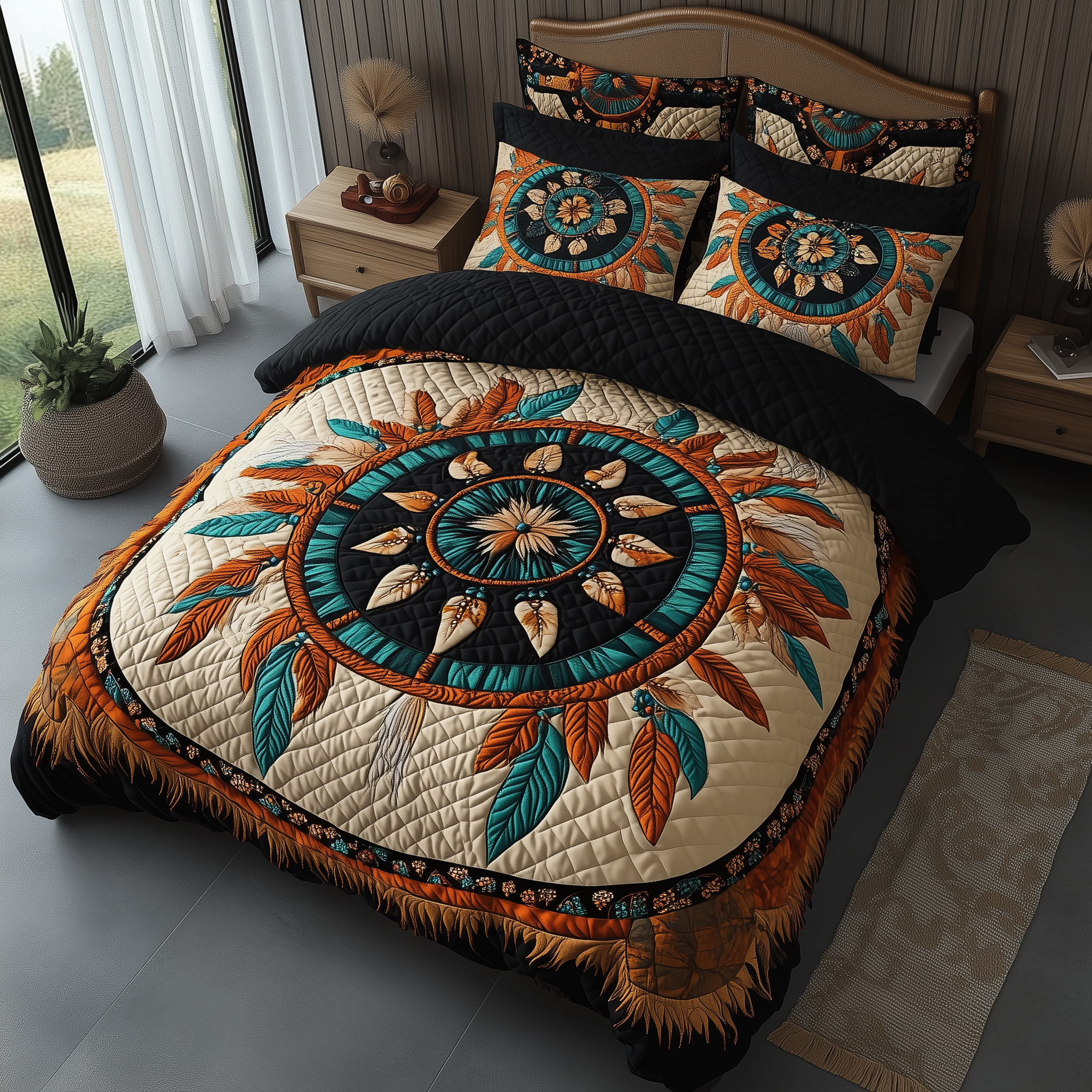 Spirit Guardian 3-Piece Quilted Bedding Set GFTOTL2043