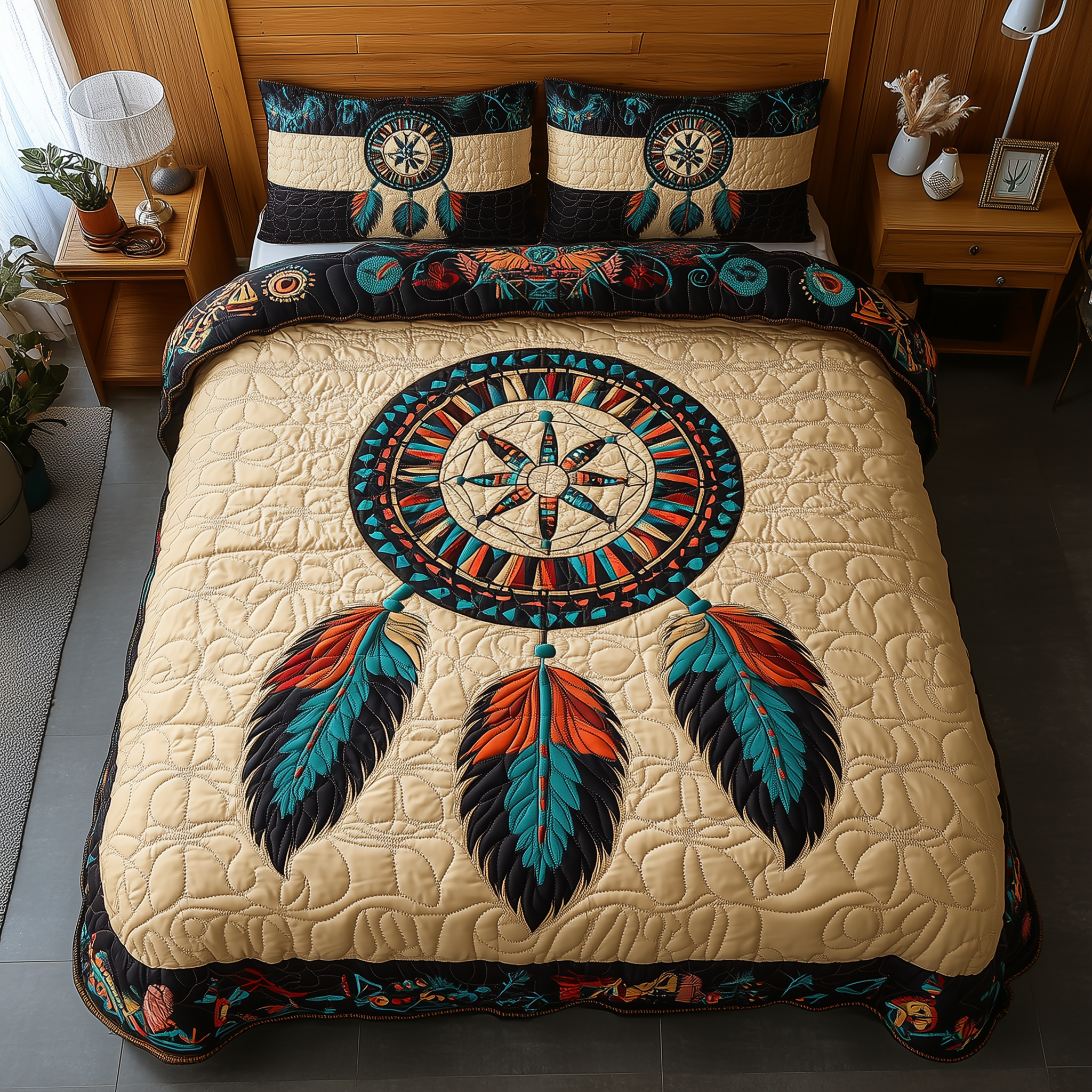 Spirit Guardian 3-Piece Quilted Bedding Set GFTOTL2047