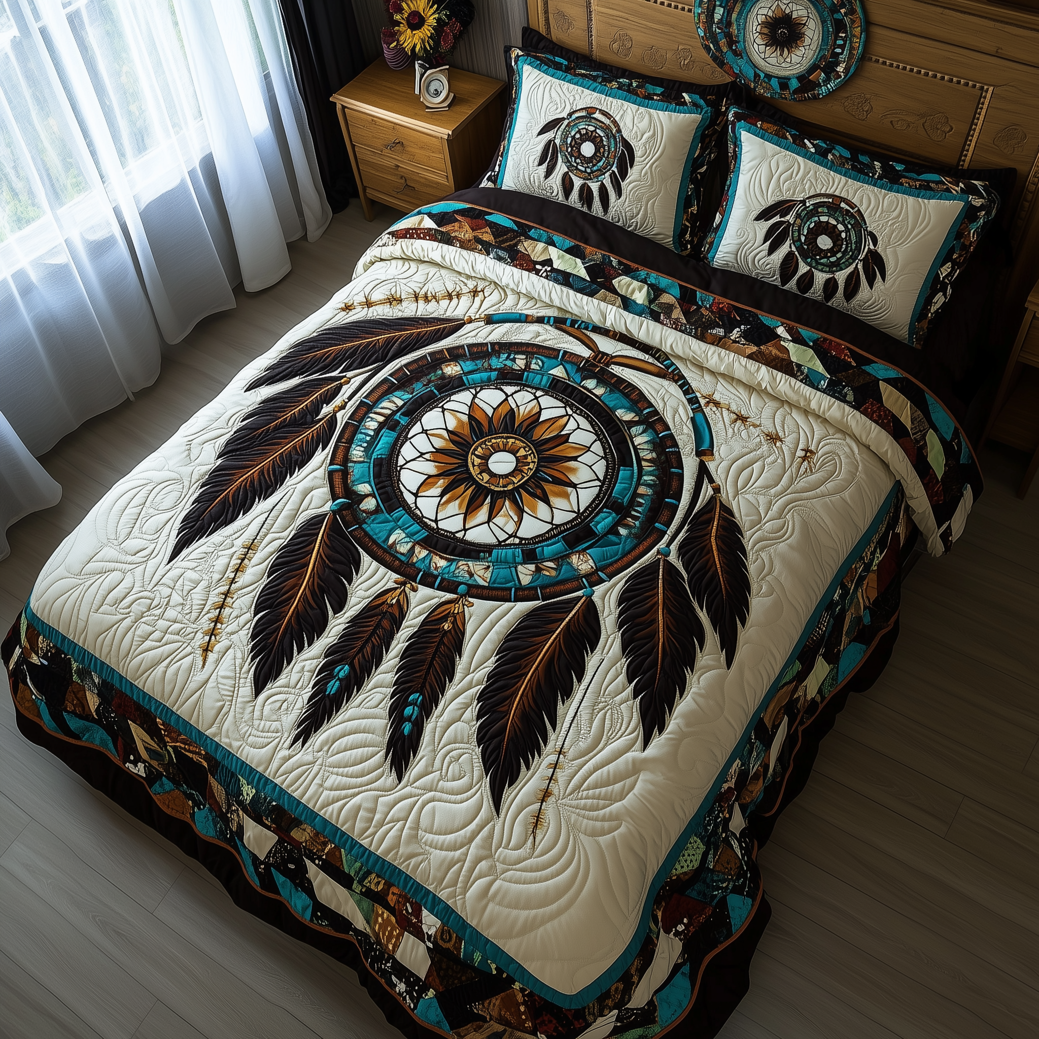 Spirit Guardian 3-Piece Quilted Bedding Set GFTOTL2051