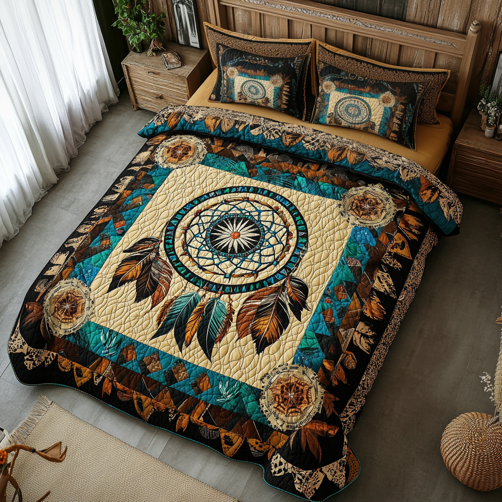 Spirit Guardian 3-Piece Quilted Bedding Set GFTOTL2056