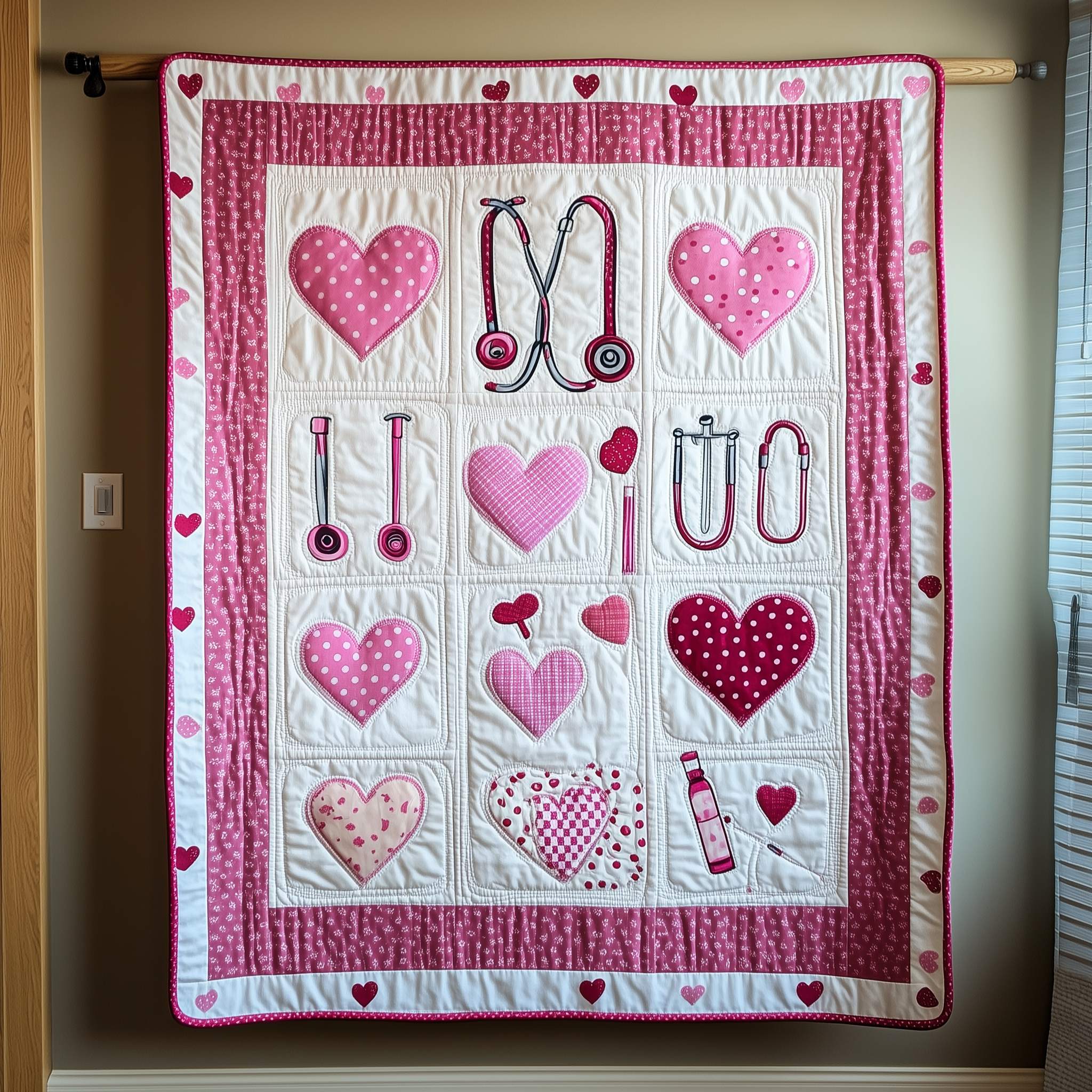 Valentine for Nurse Quilted Blanket GFTOTL2069