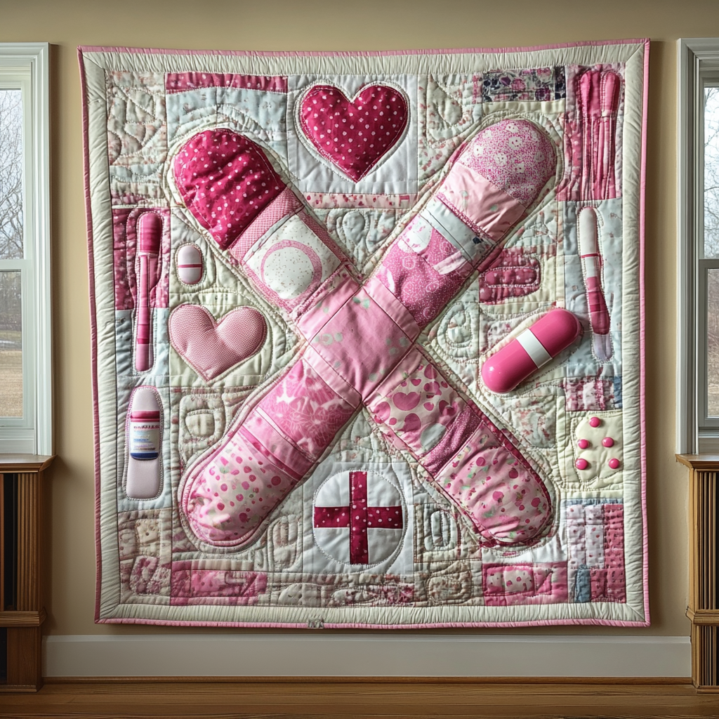 Valentine for Nurse Quilted Blanket GFTOTL2074