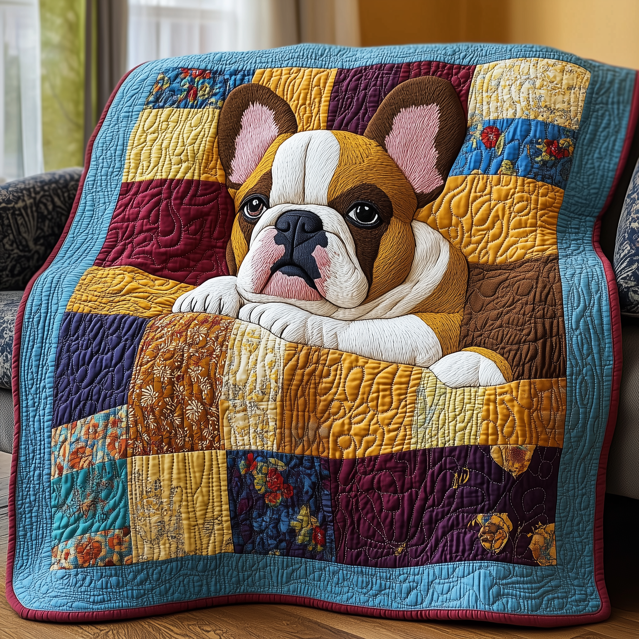 French Bulldog Quilted Blanket GFTOTL2136