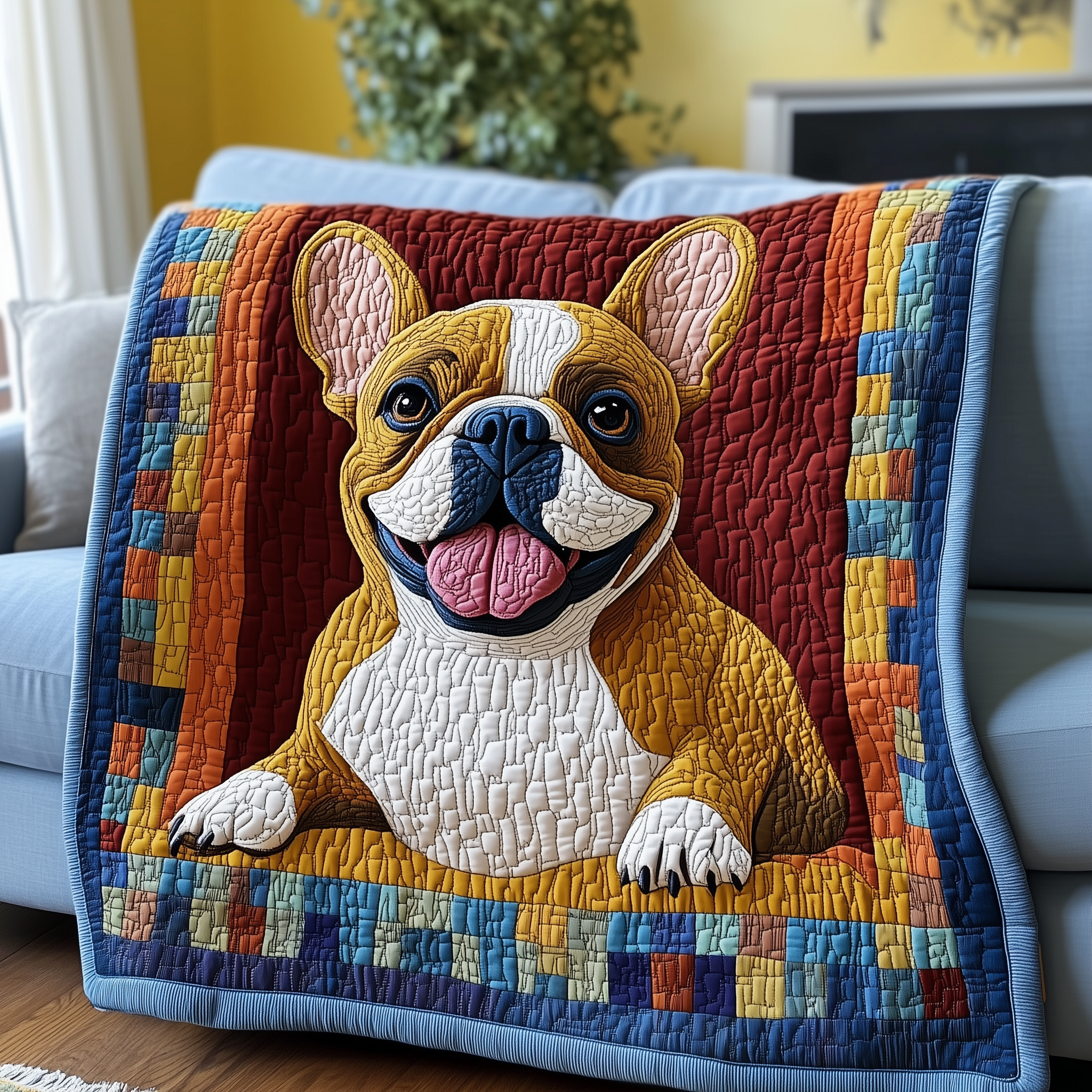 French Bulldog Quilted Blanket GFTOTL2137