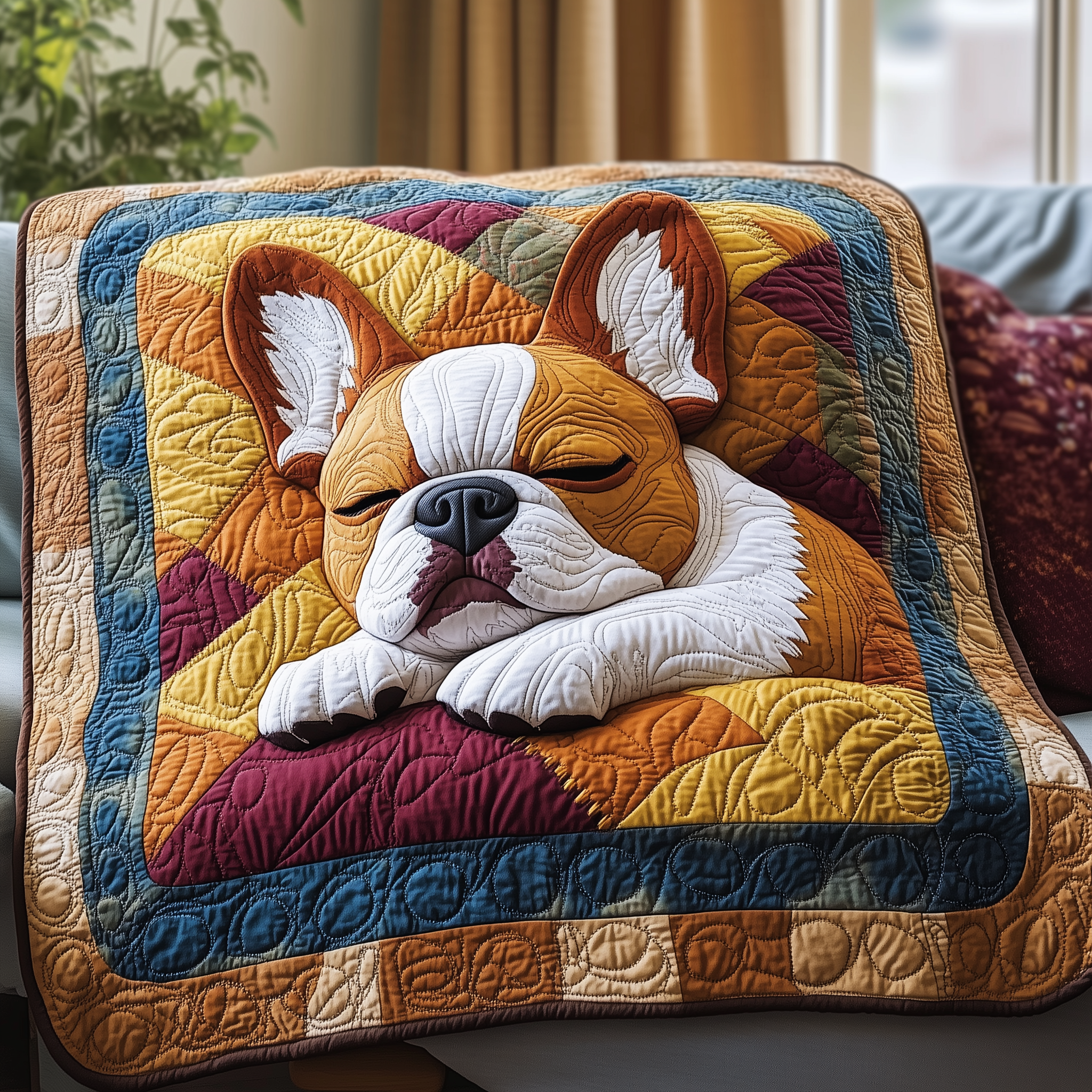 Frenchie Quilted Blanket GFTOTL2144