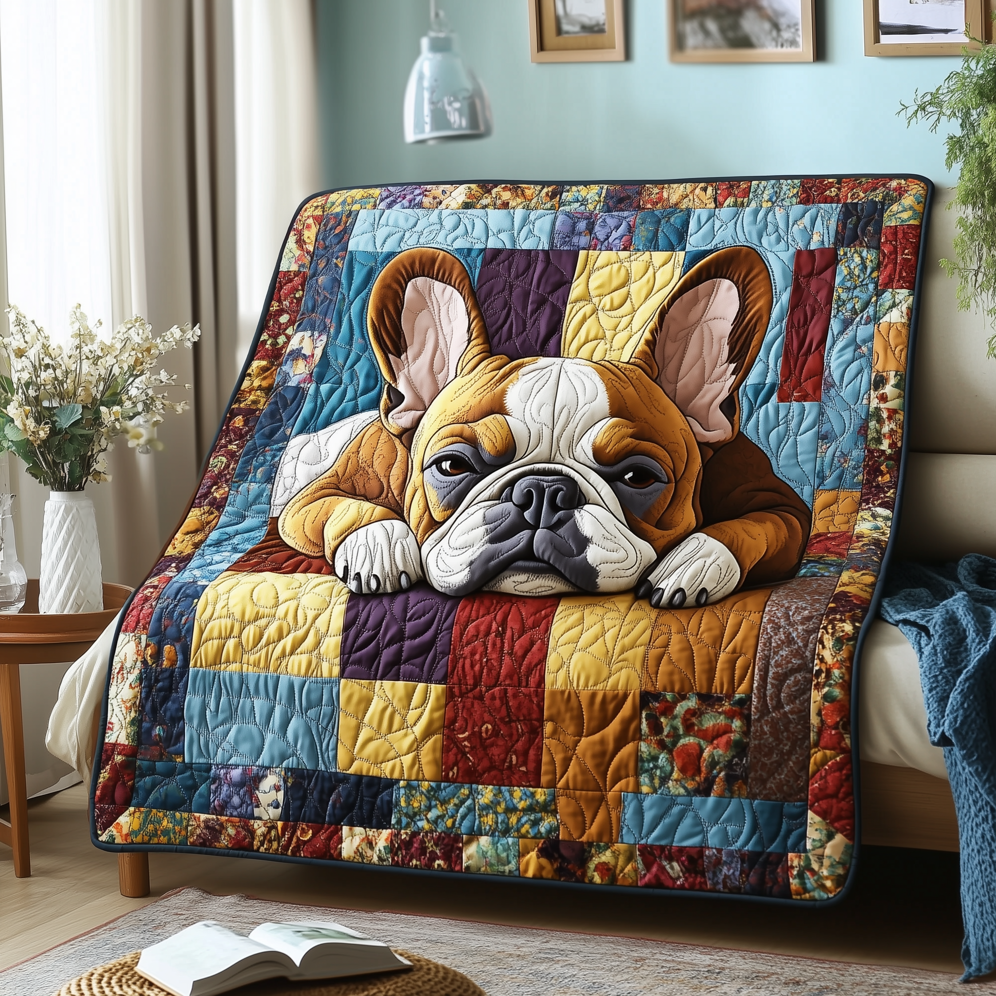 Frenchie Quilted Blanket GFTOTL2145