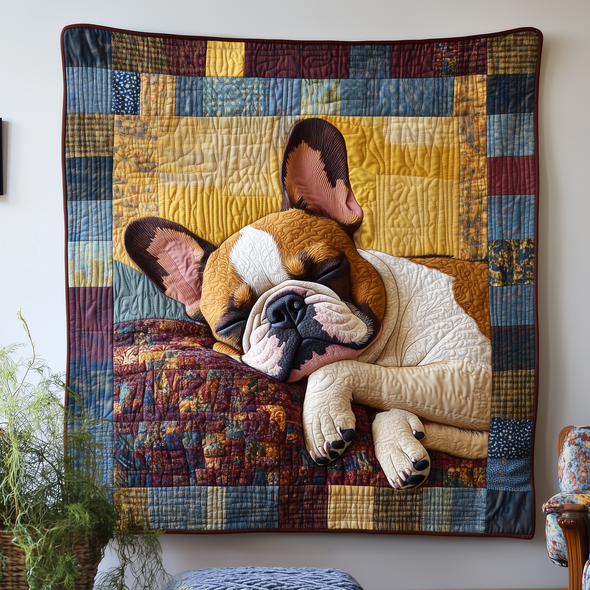 Frenchie Quilted Blanket GFTOTL2149