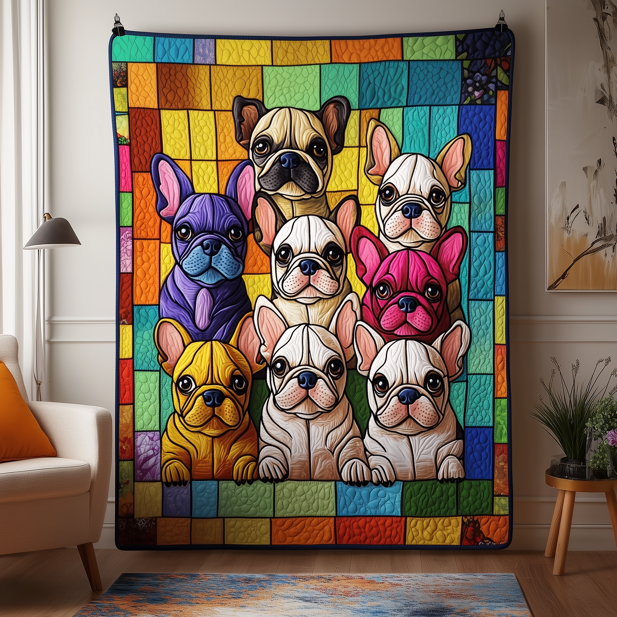 Frenchie Quilted Blanket GFTOTL2150