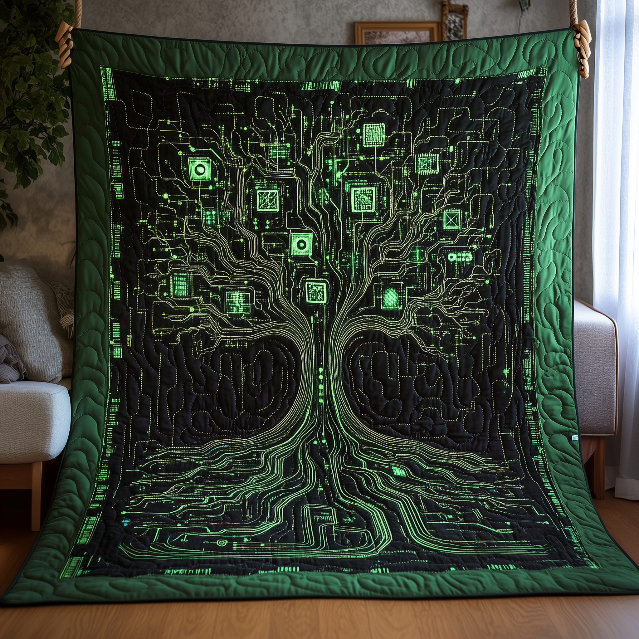 The Real Tree of Life Quilted Blanket GFTOTL2152