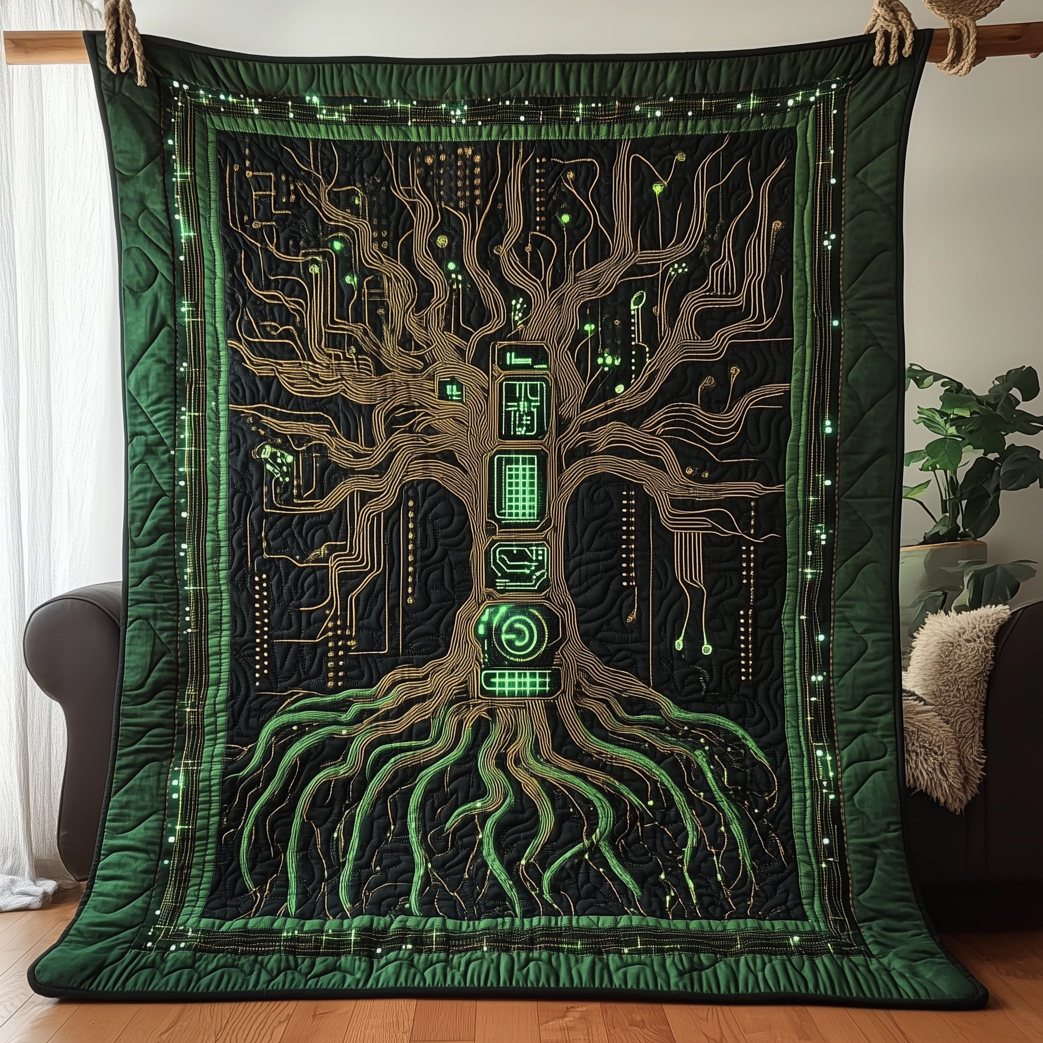 The Real Tree of Life Quilted Blanket GFTOTL2156