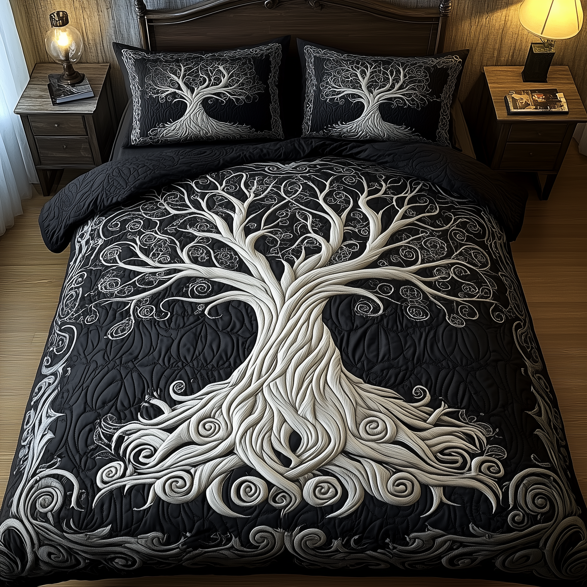 Mythic Tree of Life 3-Piece Quilted Bedding Set GFTOTL2162