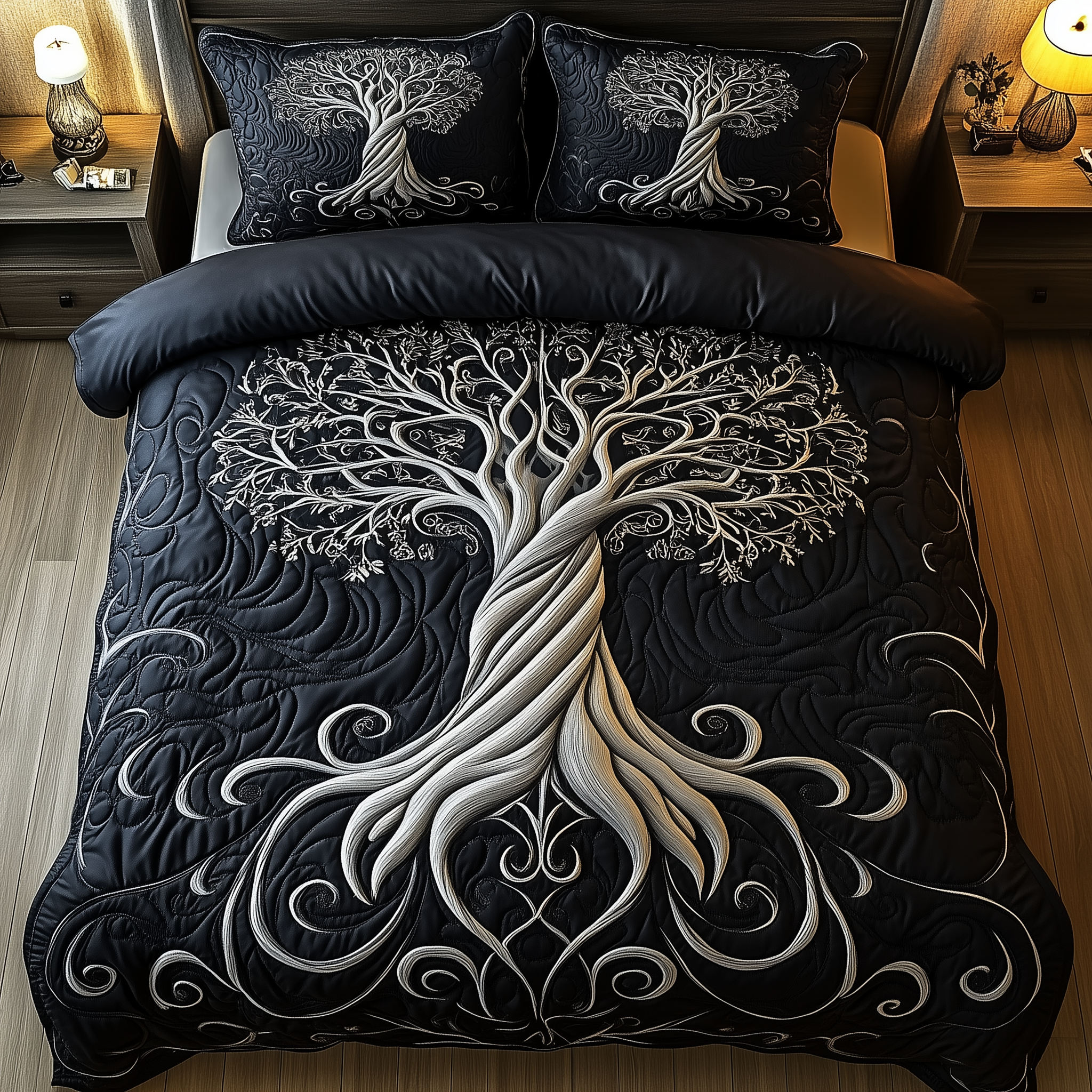 Mythic Tree of Life 3-Piece Quilted Bedding Set GFTOTL2163
