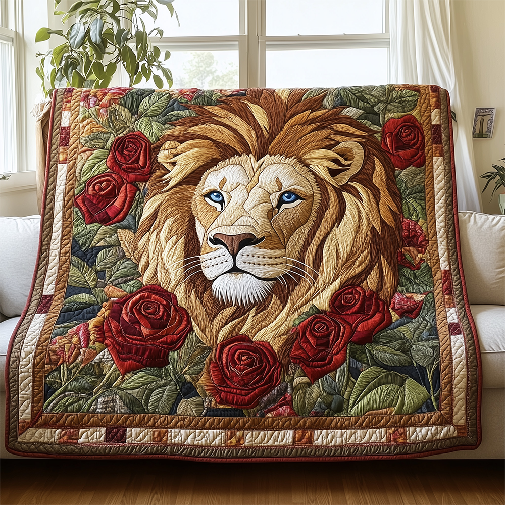Lion Rose Quilted Blanket GFTOTL2208