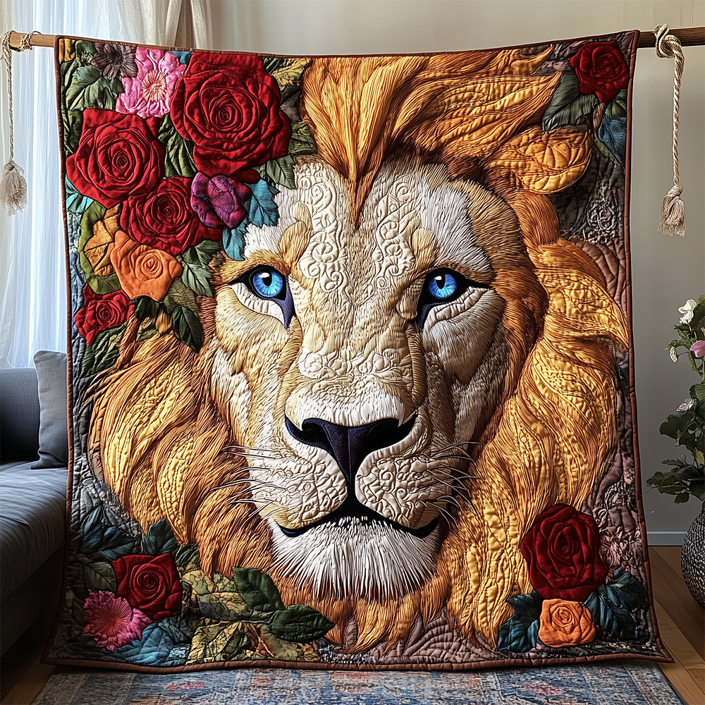 Lion Rose Quilted Blanket GFTOTL2214