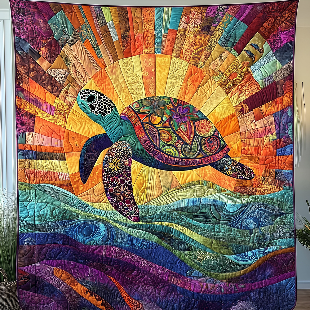 Mandala Turtle Quilted Blanket GFTOTL2432