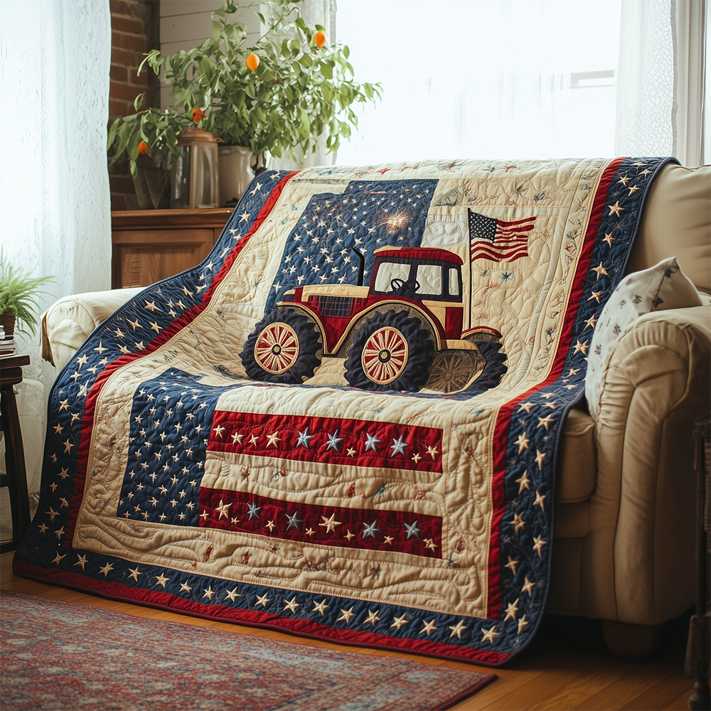 American Tractor Quilted Blanket GFTOTL2456