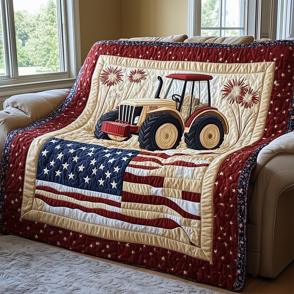 American Tractor Quilted Blanket GFTOTL2462