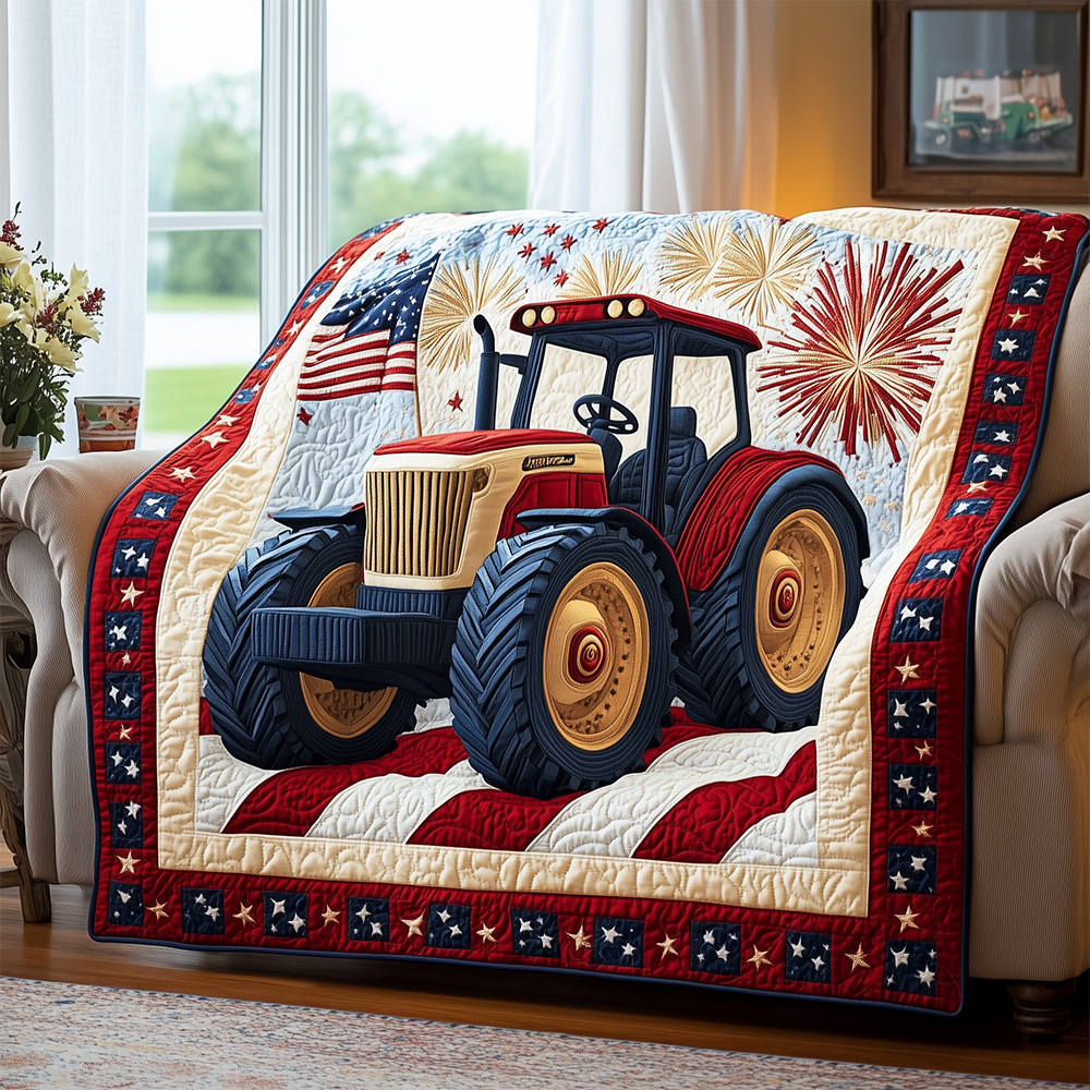 American Tractor Quilted Blanket GFTOTL2469