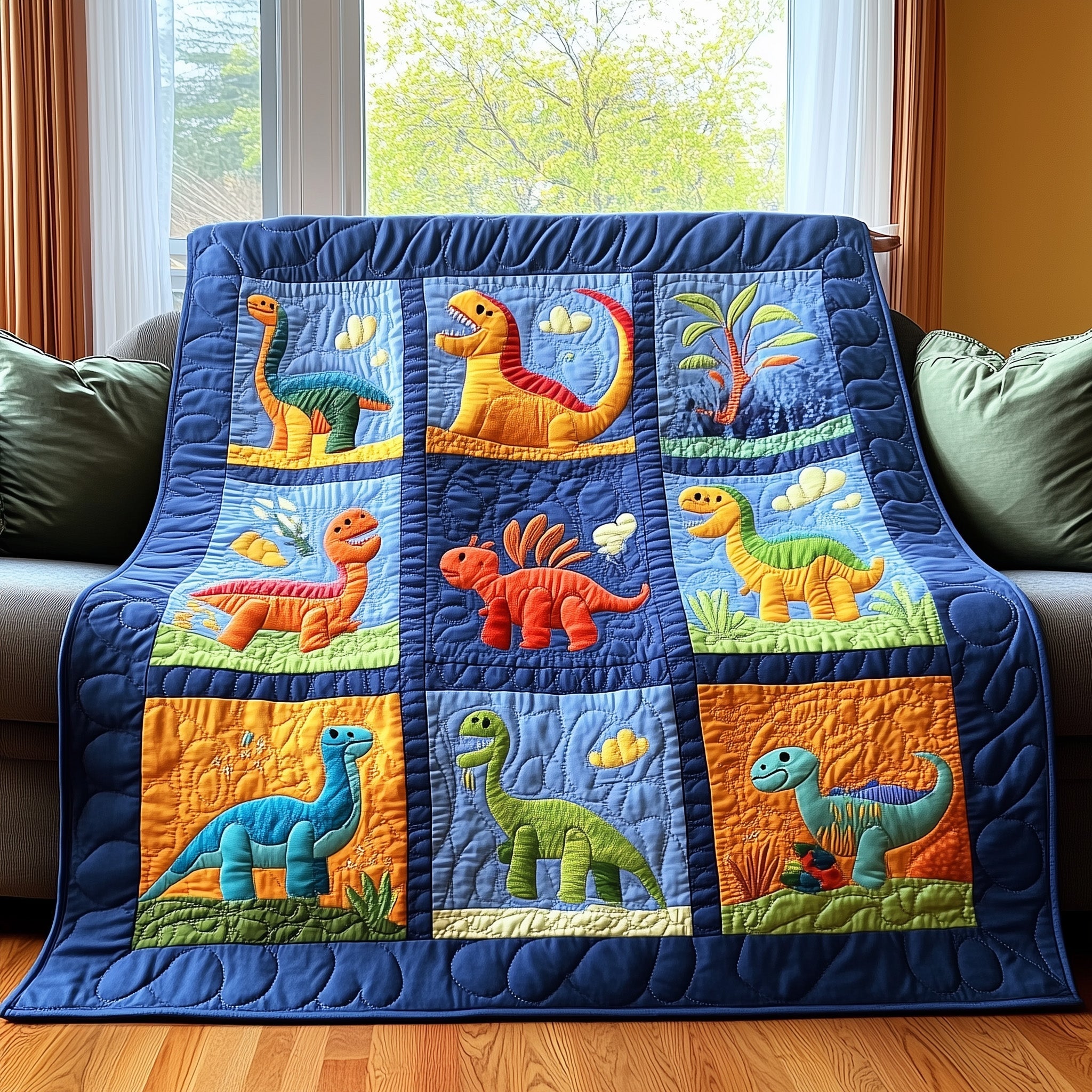 Dinosaur Quilted Blanket GFTOTL2522