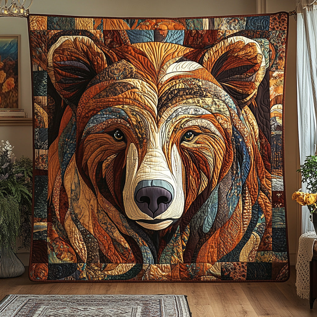 Forest Bear Quilted Blanket GFTOTL2806