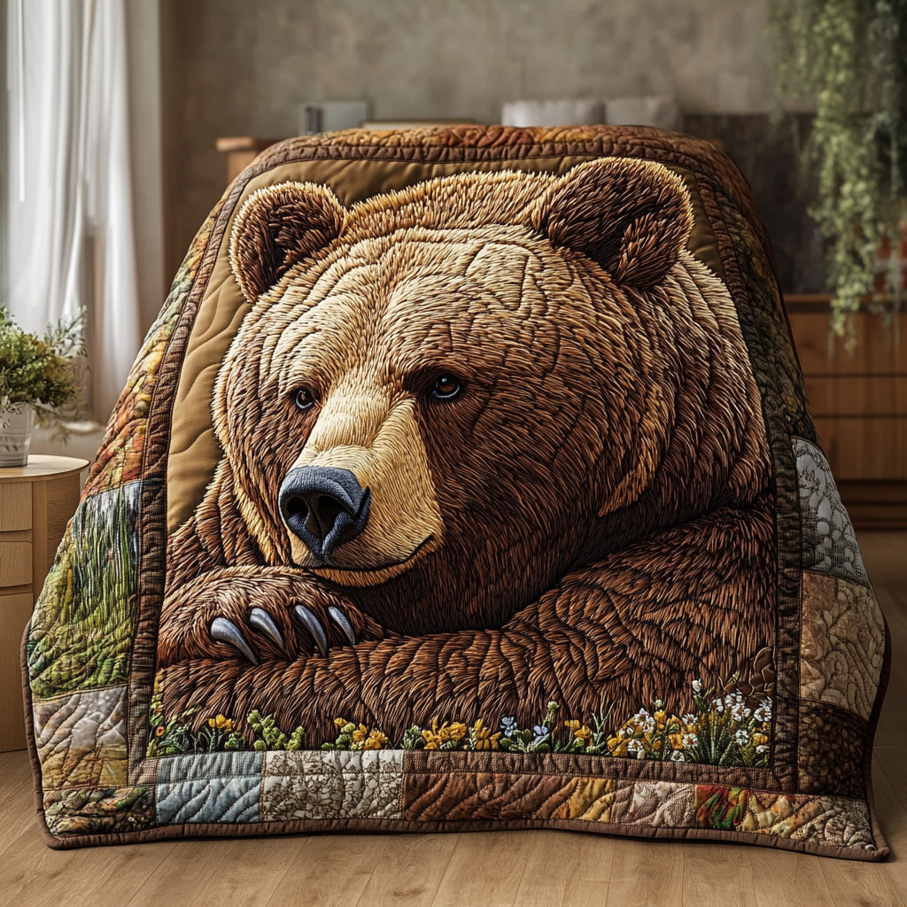 Forest Bear Quilted Blanket GFTOTL2807