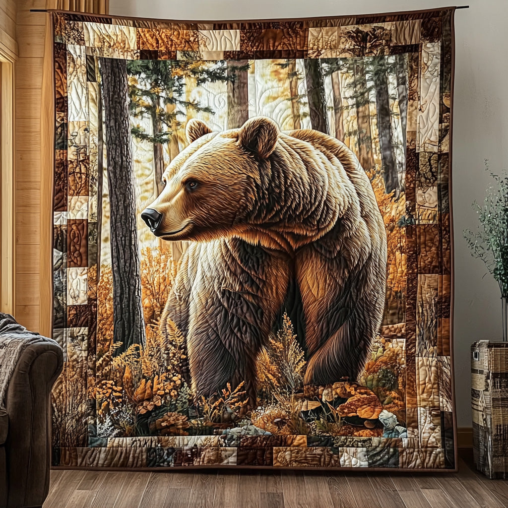 Forest Bear Quilted Blanket GFTOTL2809