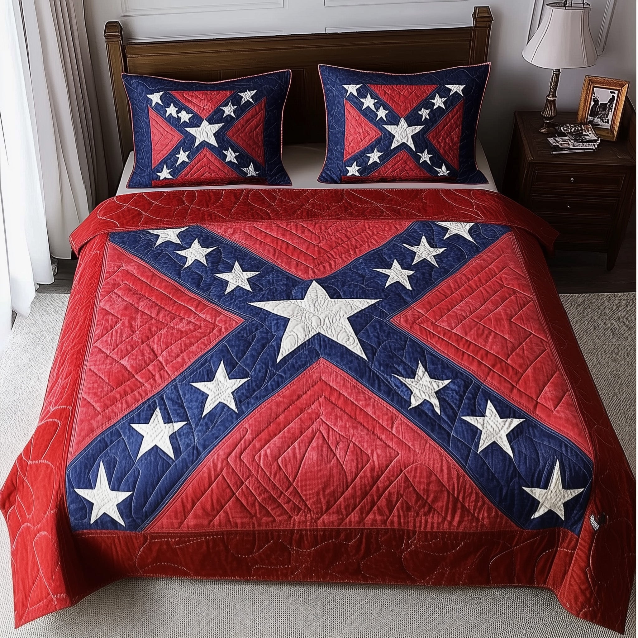South Will Rise 3-Piece Quilted Bedding Set GFTOTL2993