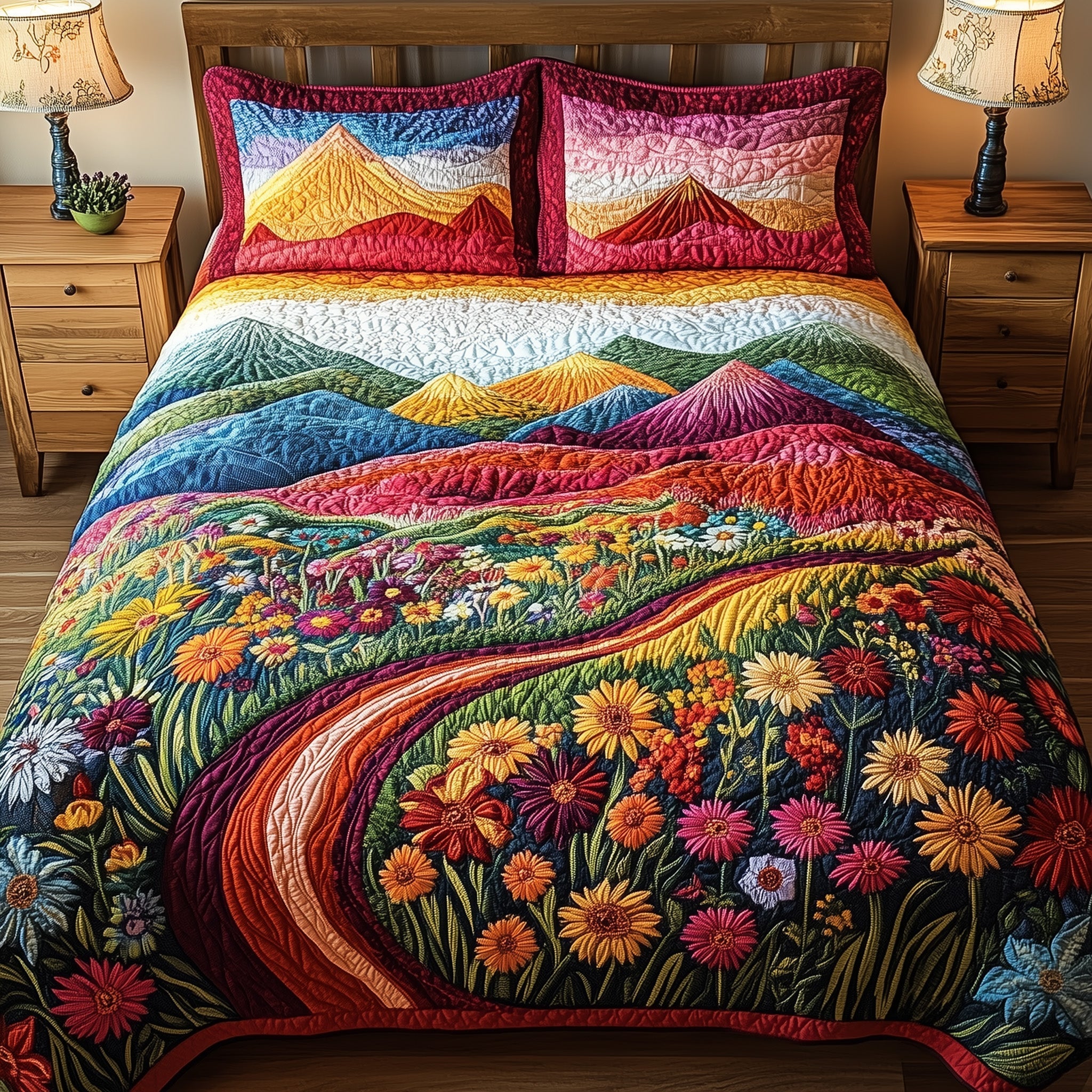 Mountain's Embrace 3-Piece Quilted Bedding Set GFTOTL3040