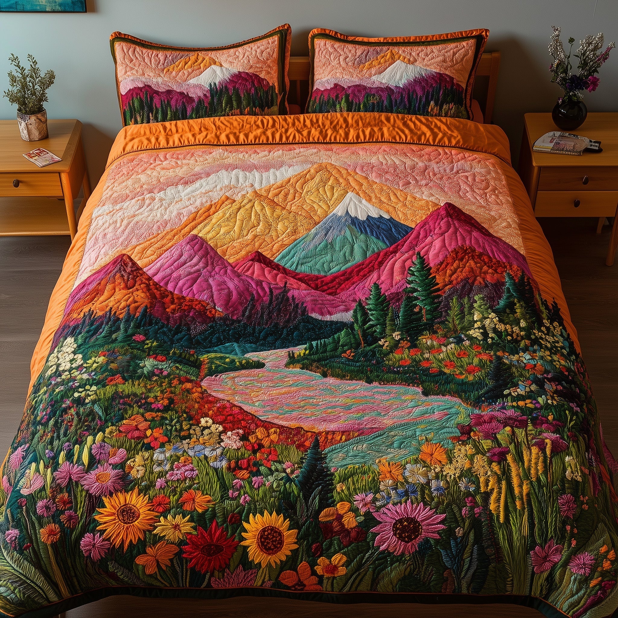 Mountain's Embrace 3-Piece Quilted Bedding Set GFTOTL3043