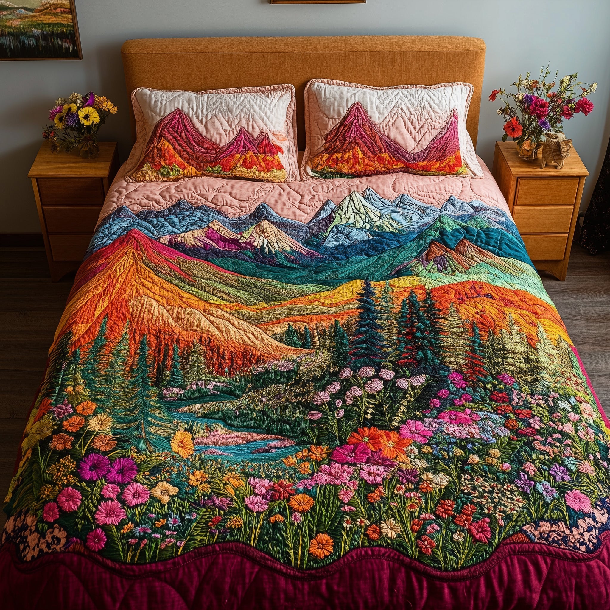 Mountain's Embrace 3-Piece Quilted Bedding Set GFTOTL3044
