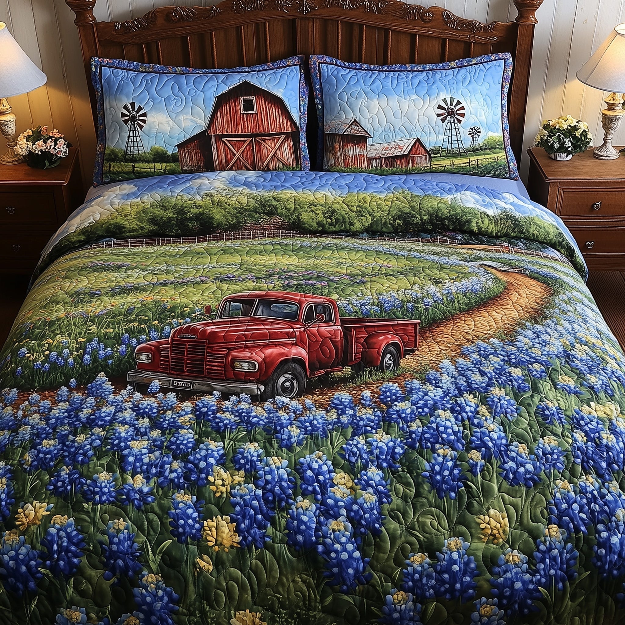 Texas Home 3-Piece Quilted Bedding Set GFTOTL3051