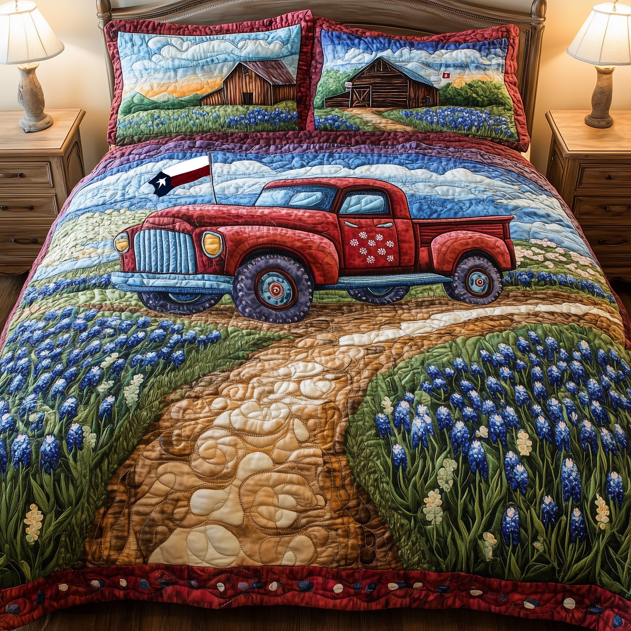 Lone Star 3-Piece Quilted Bedding Set GFTOTL3064