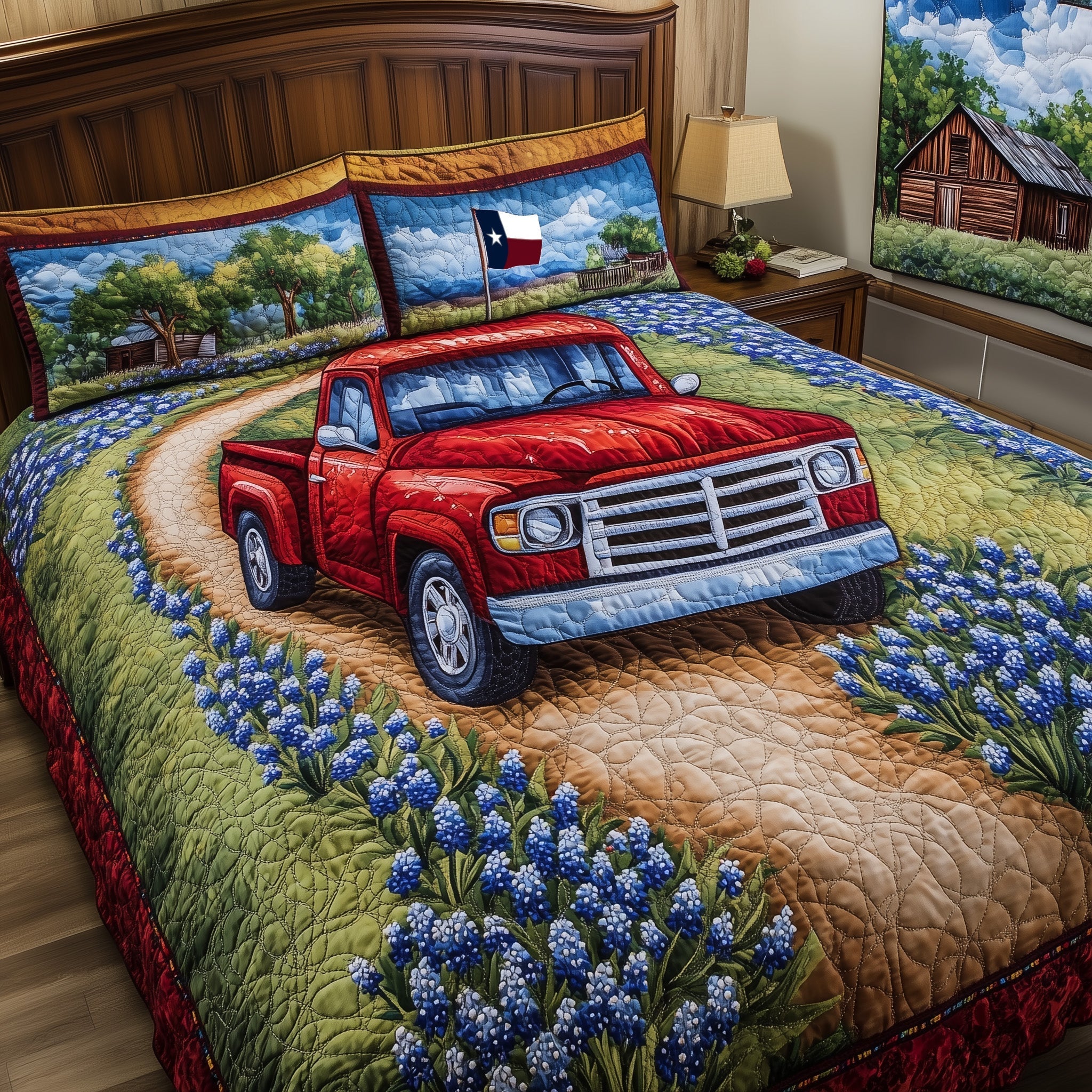 Lone Star 3-Piece Quilted Bedding Set GFTOTL3065
